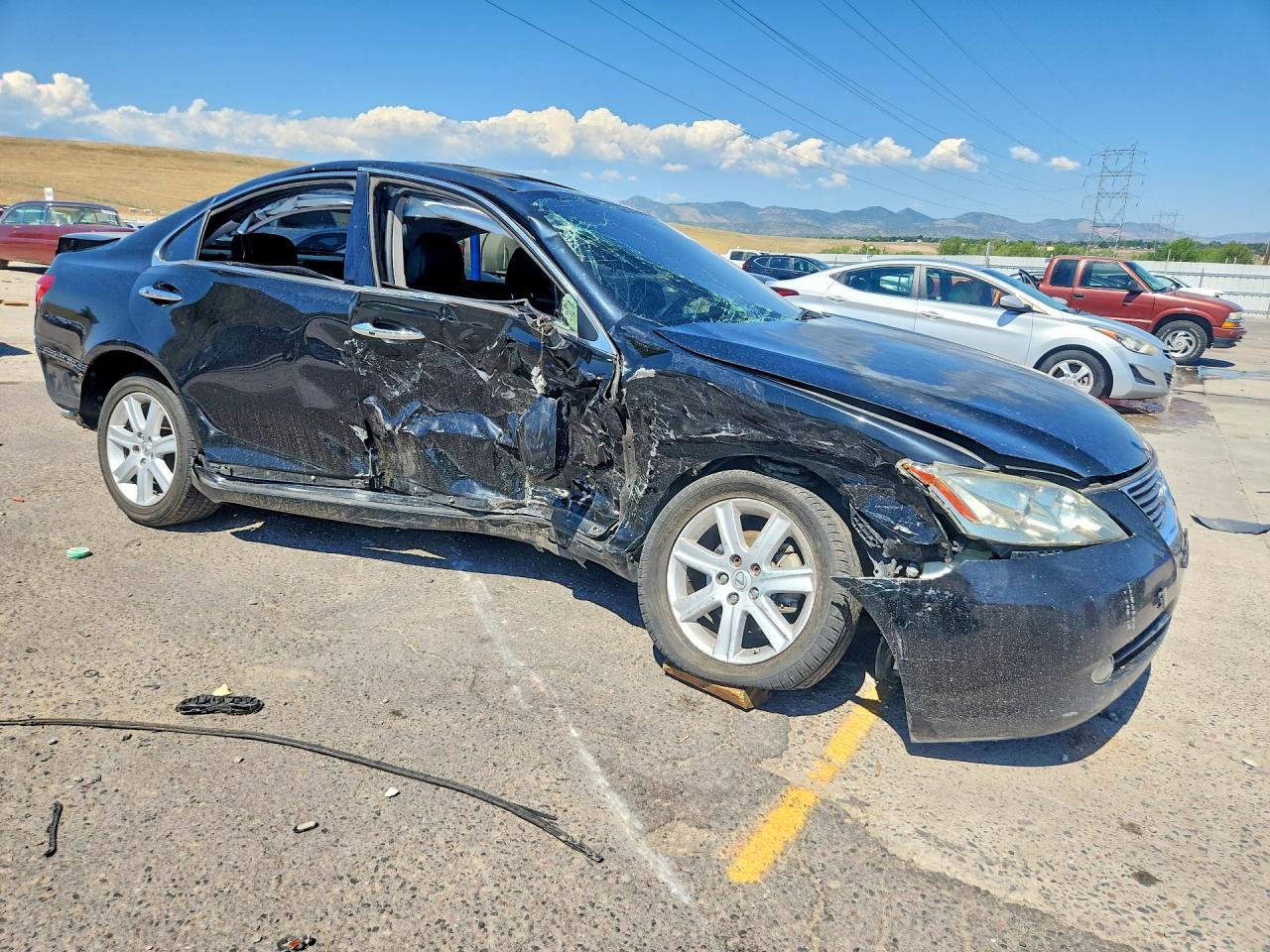 2007 Lexus Es 350 Черный vin: JTHBJ46G972150865