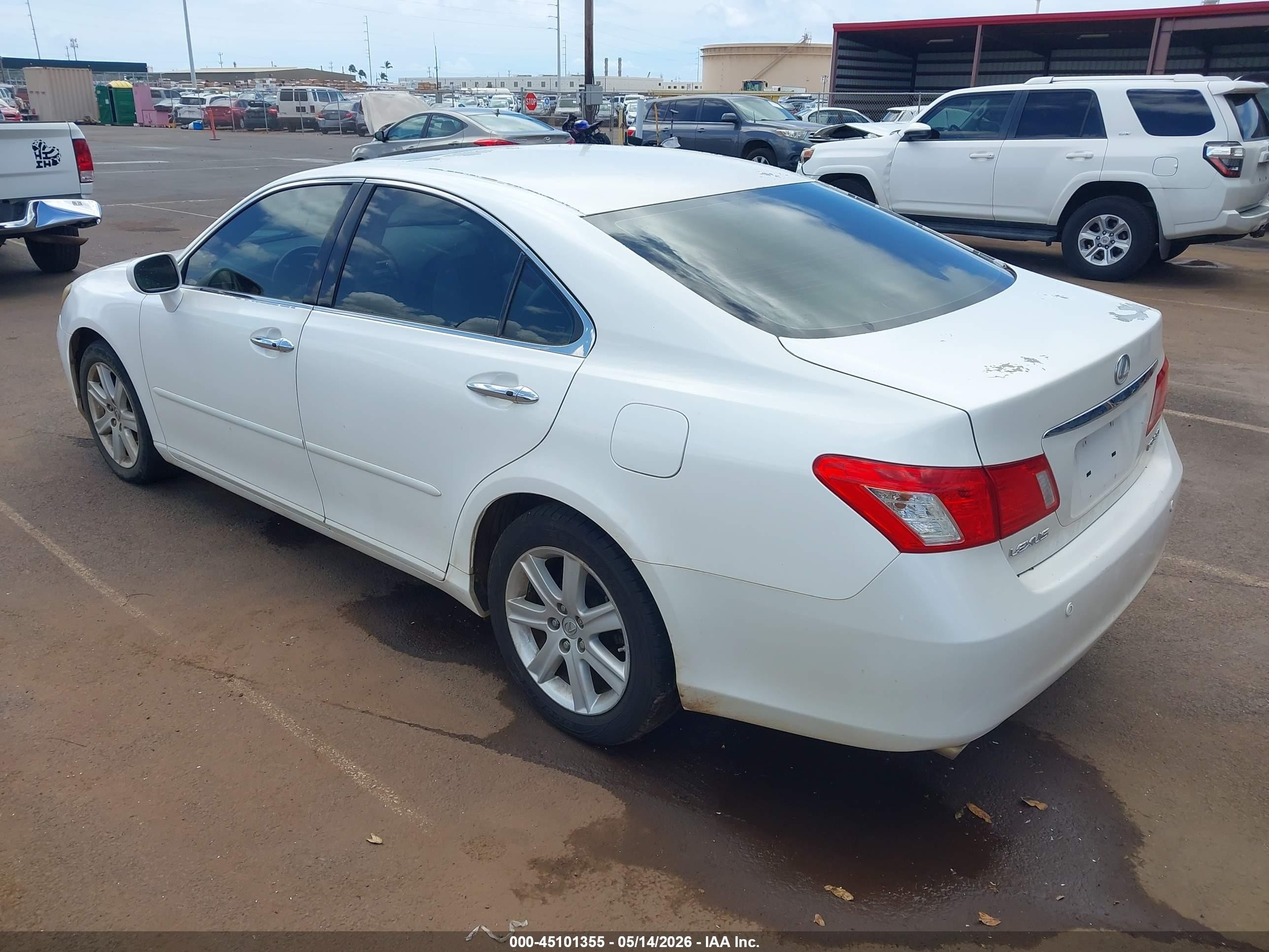 2008 Lexus Es 350   White vin: JTHBJ46G982166310
