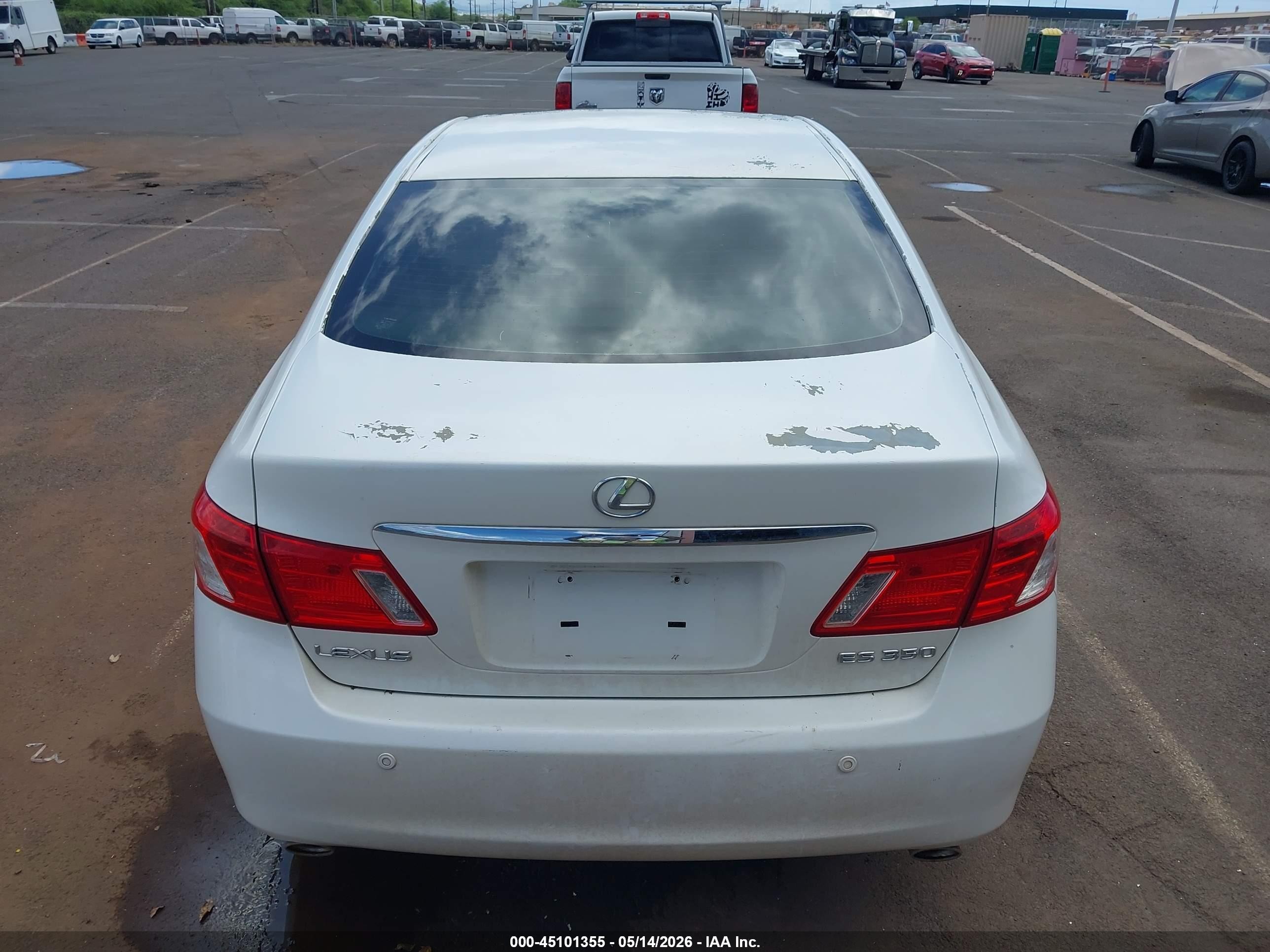 2008 Lexus Es 350   White vin: JTHBJ46G982166310
