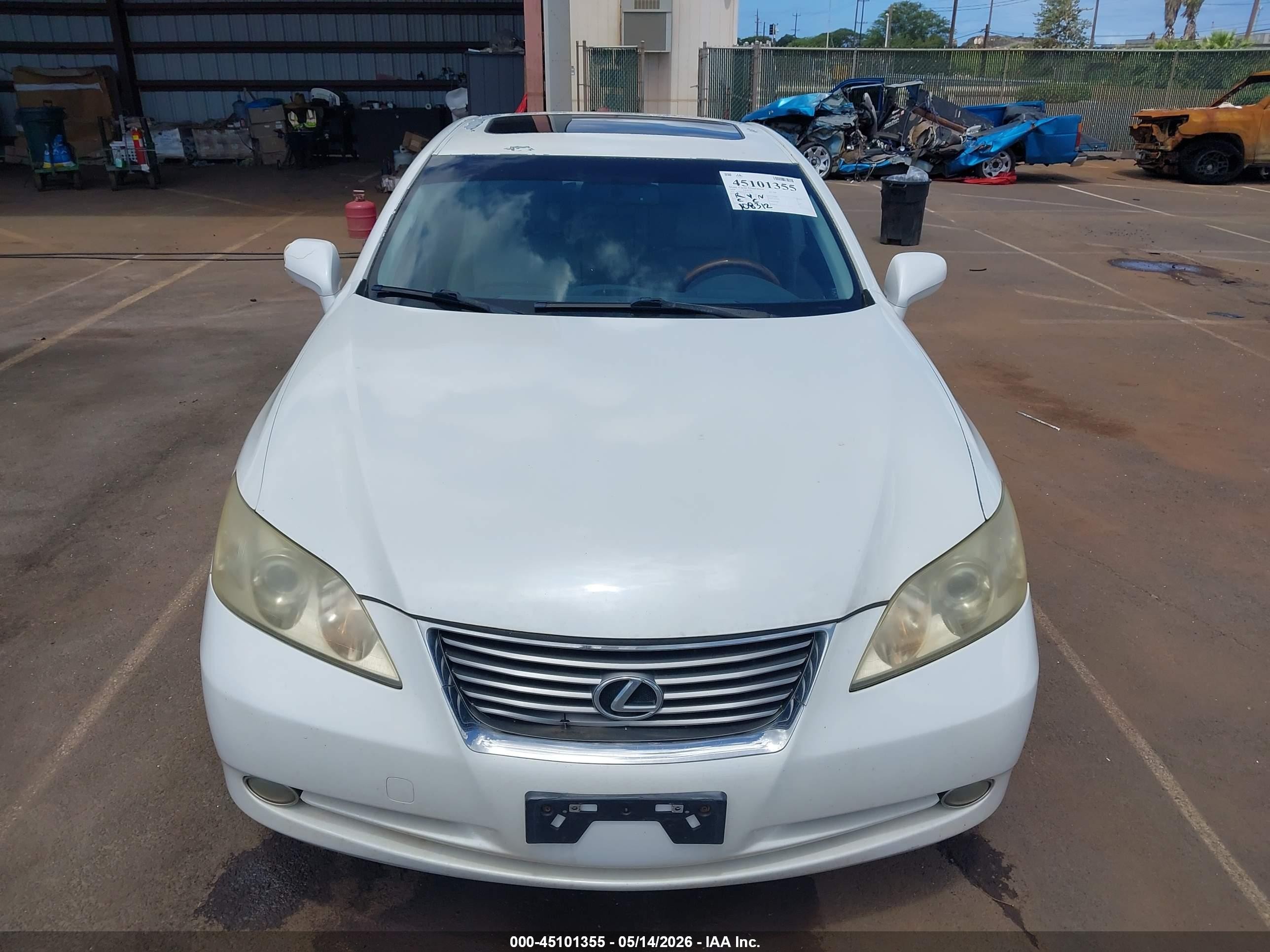 2008 Lexus Es 350   White vin: JTHBJ46G982166310