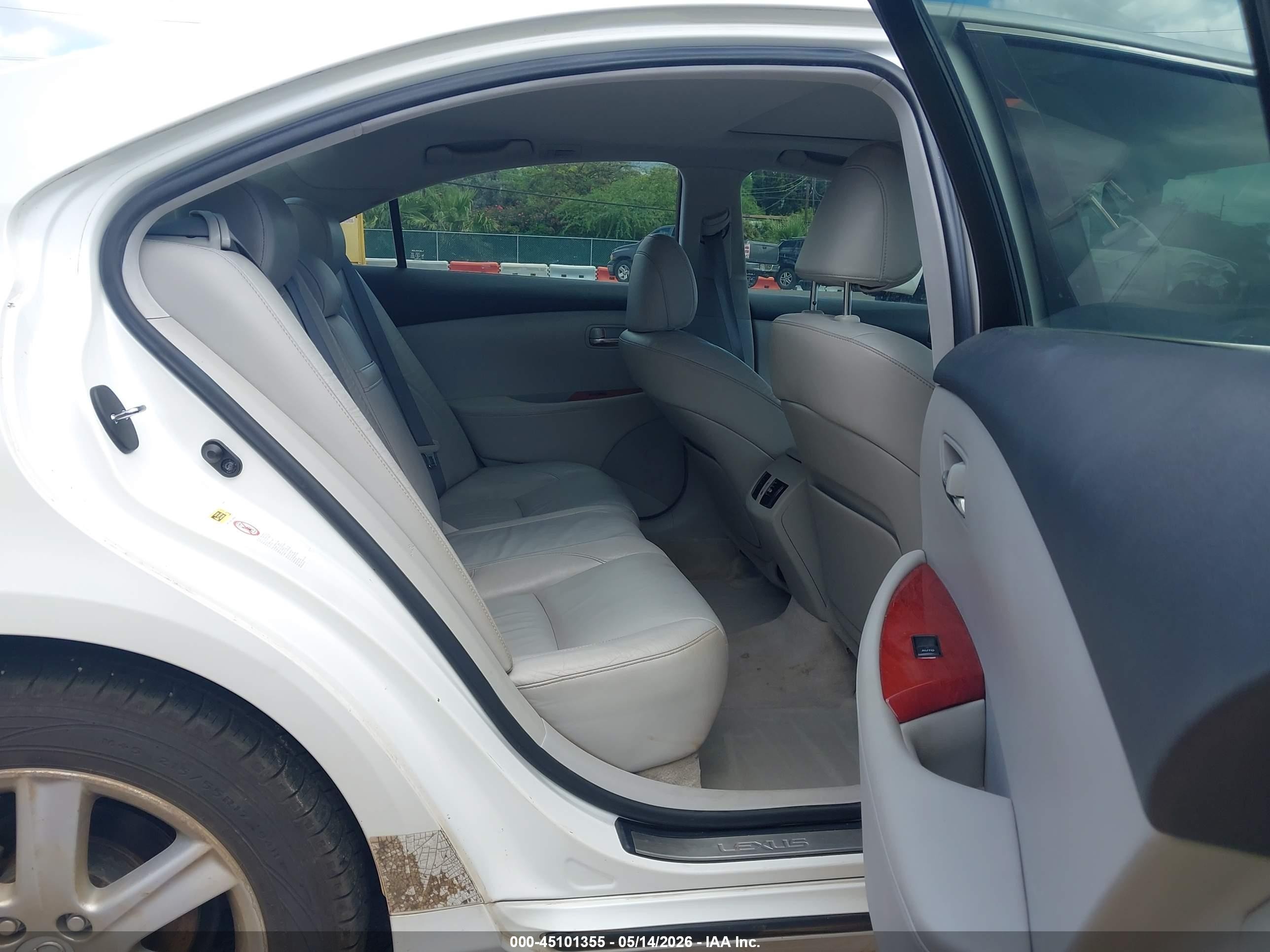 2008 Lexus Es 350   White vin: JTHBJ46G982166310