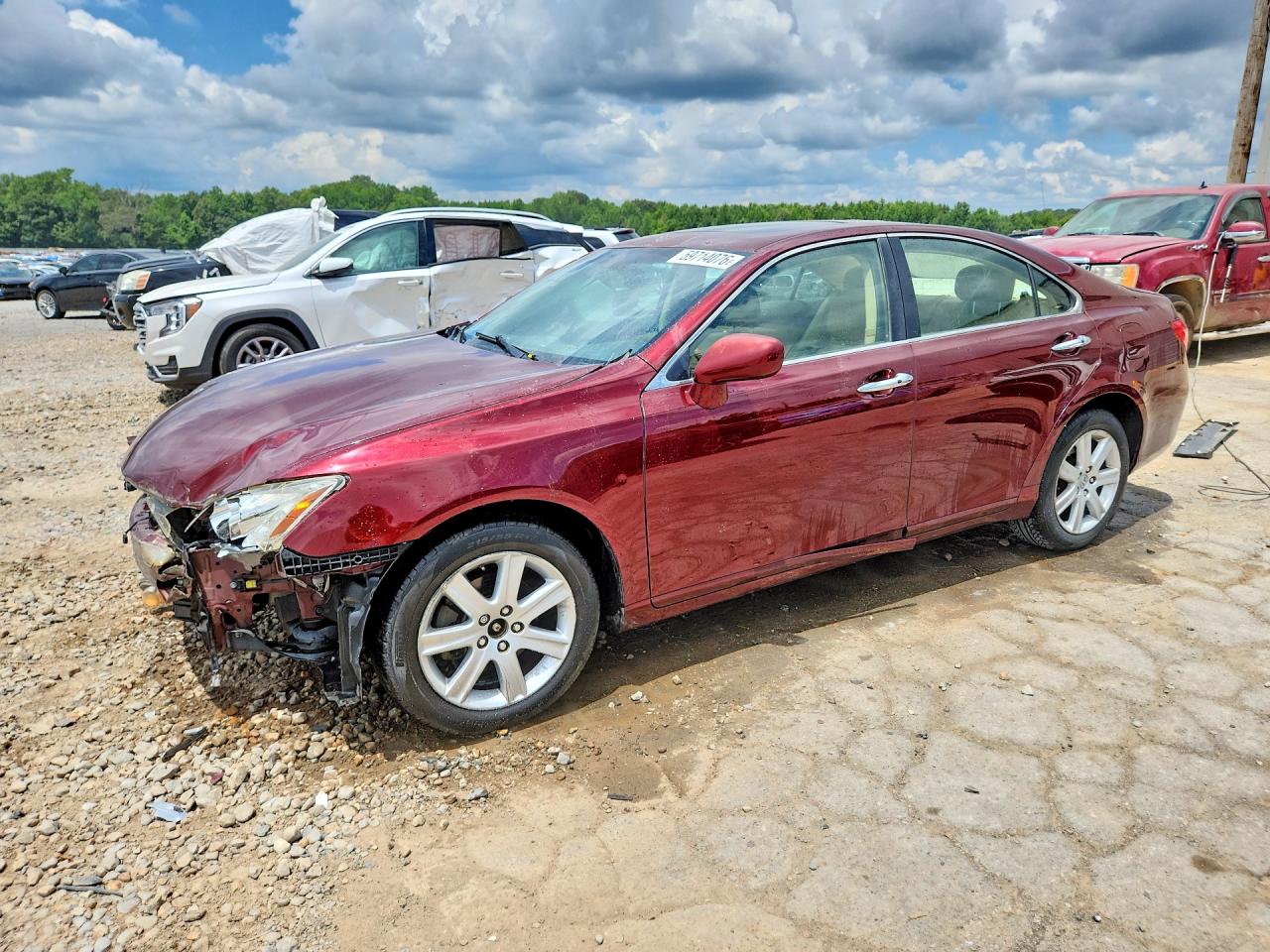 2008 Lexus Es 350 Бордовый vin: JTHBJ46G982194706