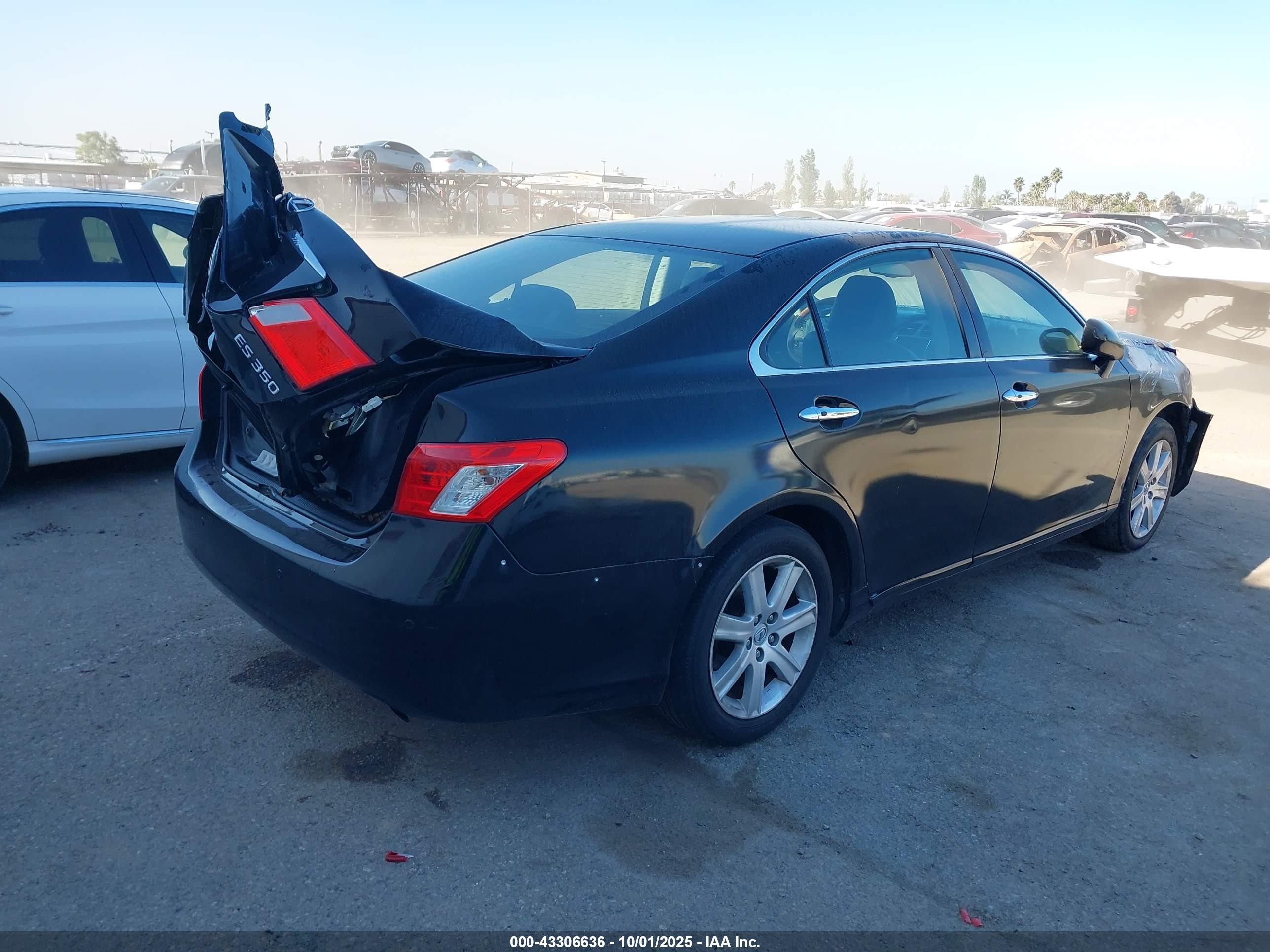 2008 Lexus Es 350   Black vin: JTHBJ46G982203503