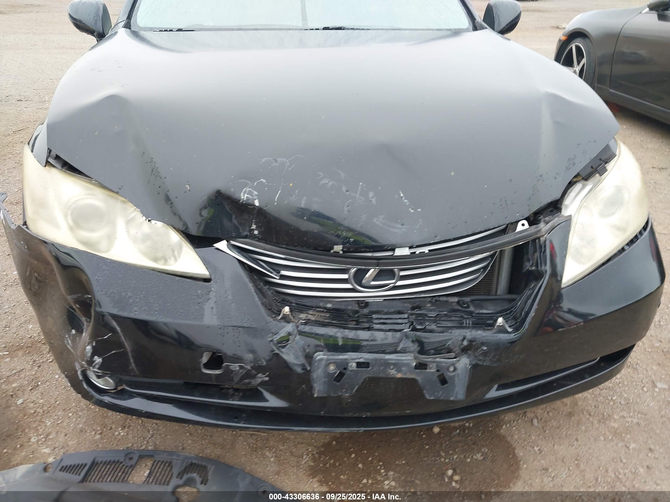 2008 Lexus Es 350   Black vin: JTHBJ46G982203503