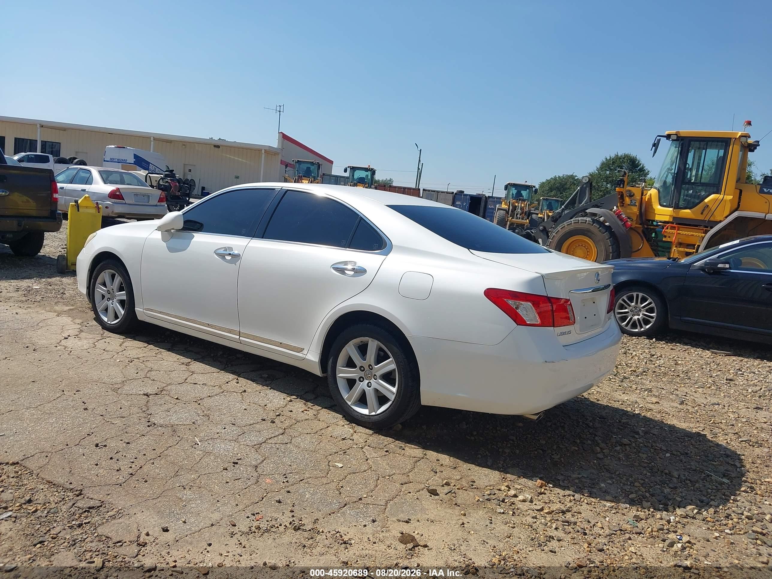 2008 Lexus Es 350   White vin: JTHBJ46G982214064