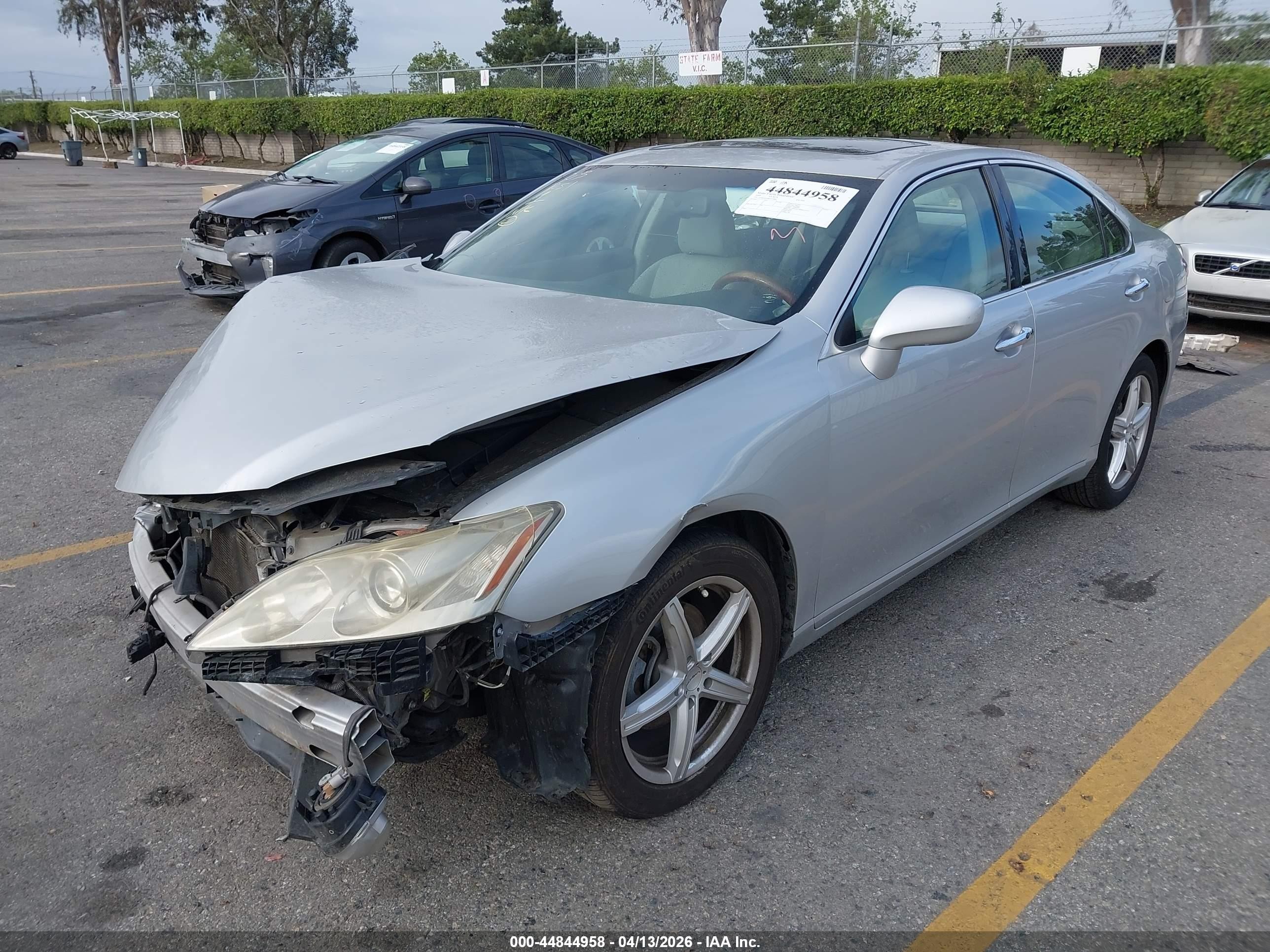 2008 Lexus Es 350   Серебряный vin: JTHBJ46G982215084