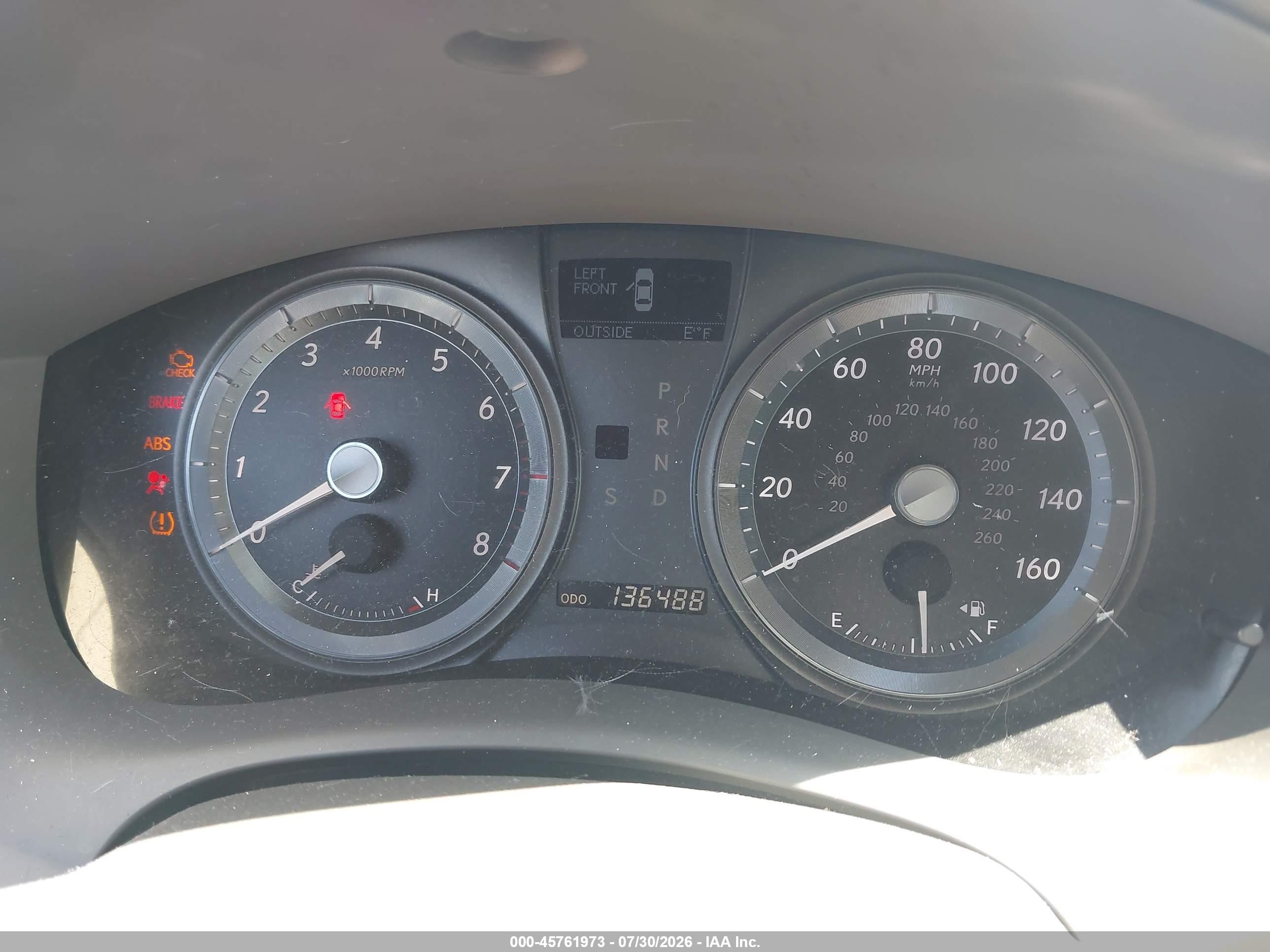 2008 Lexus Es 350   Бордовый vin: JTHBJ46G982220950