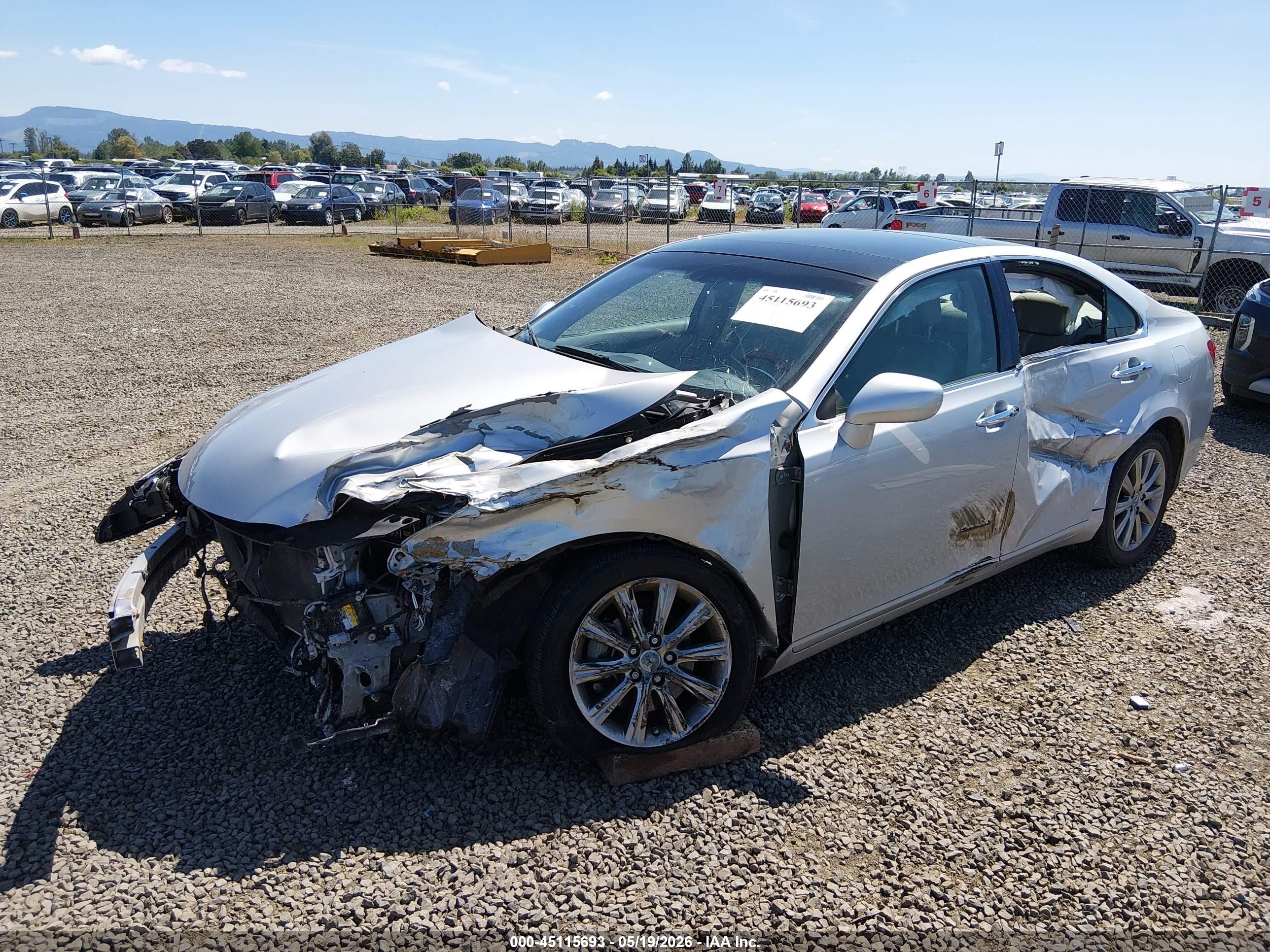 2008 Lexus Es 350   Silver vin: JTHBJ46G982223055