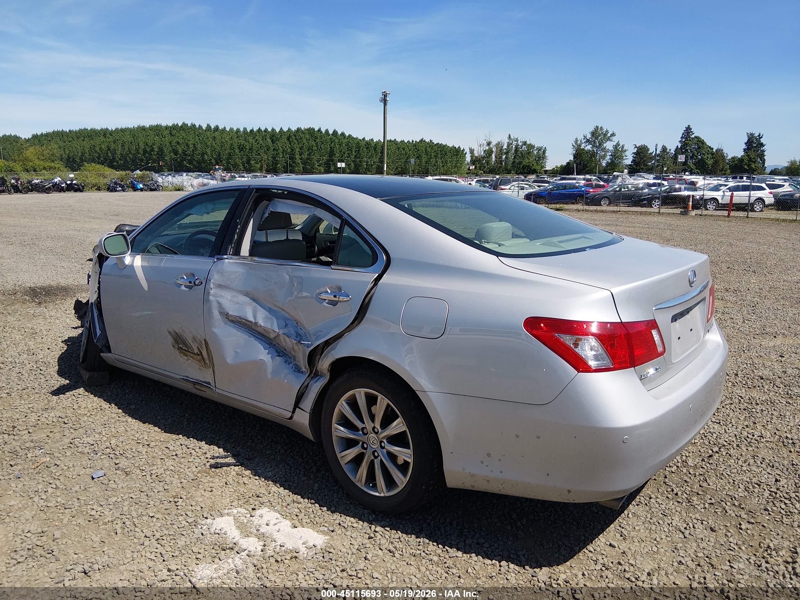 2008 Lexus Es 350   Silver vin: JTHBJ46G982223055