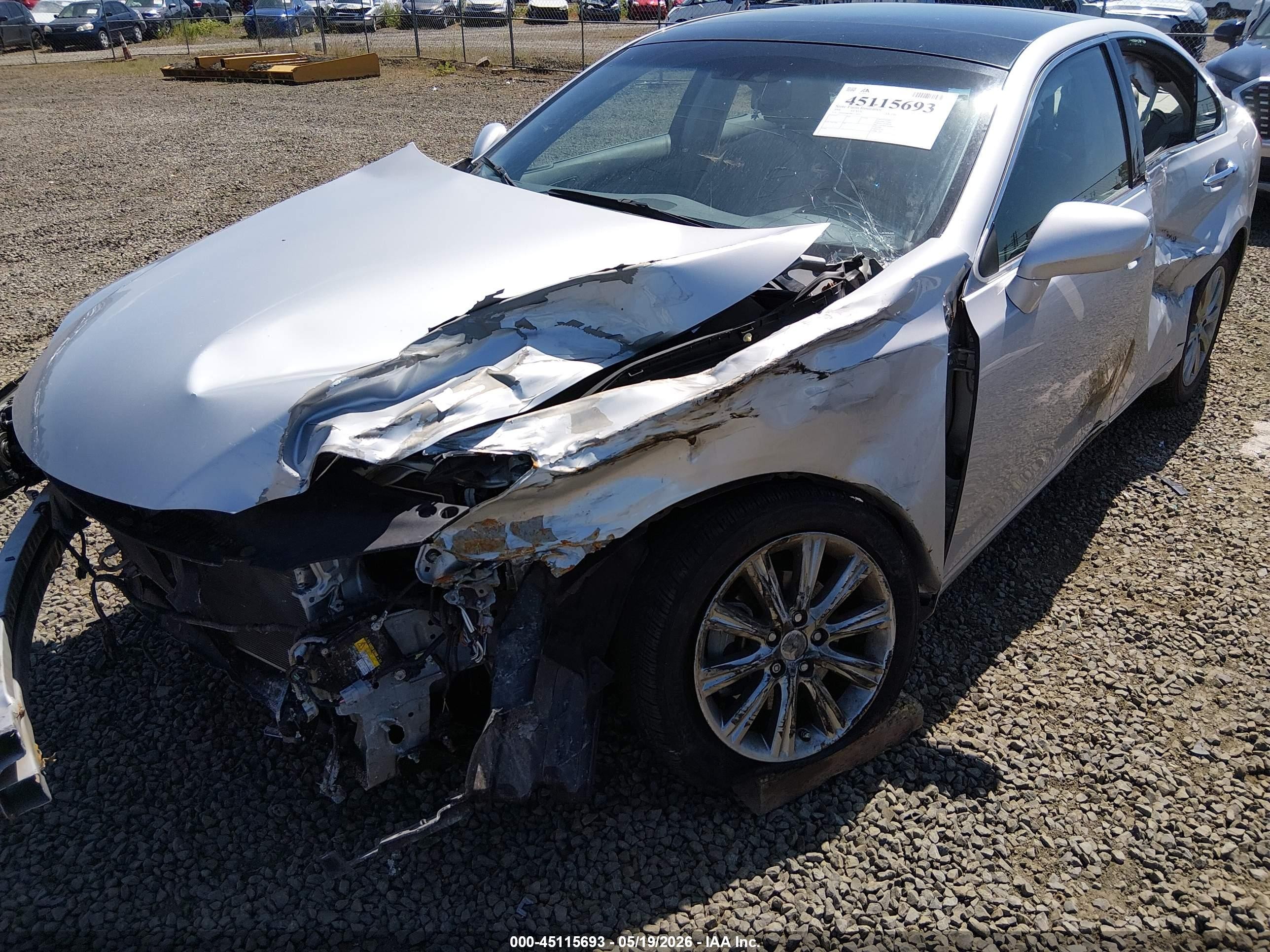2008 Lexus Es 350   Silver vin: JTHBJ46G982223055