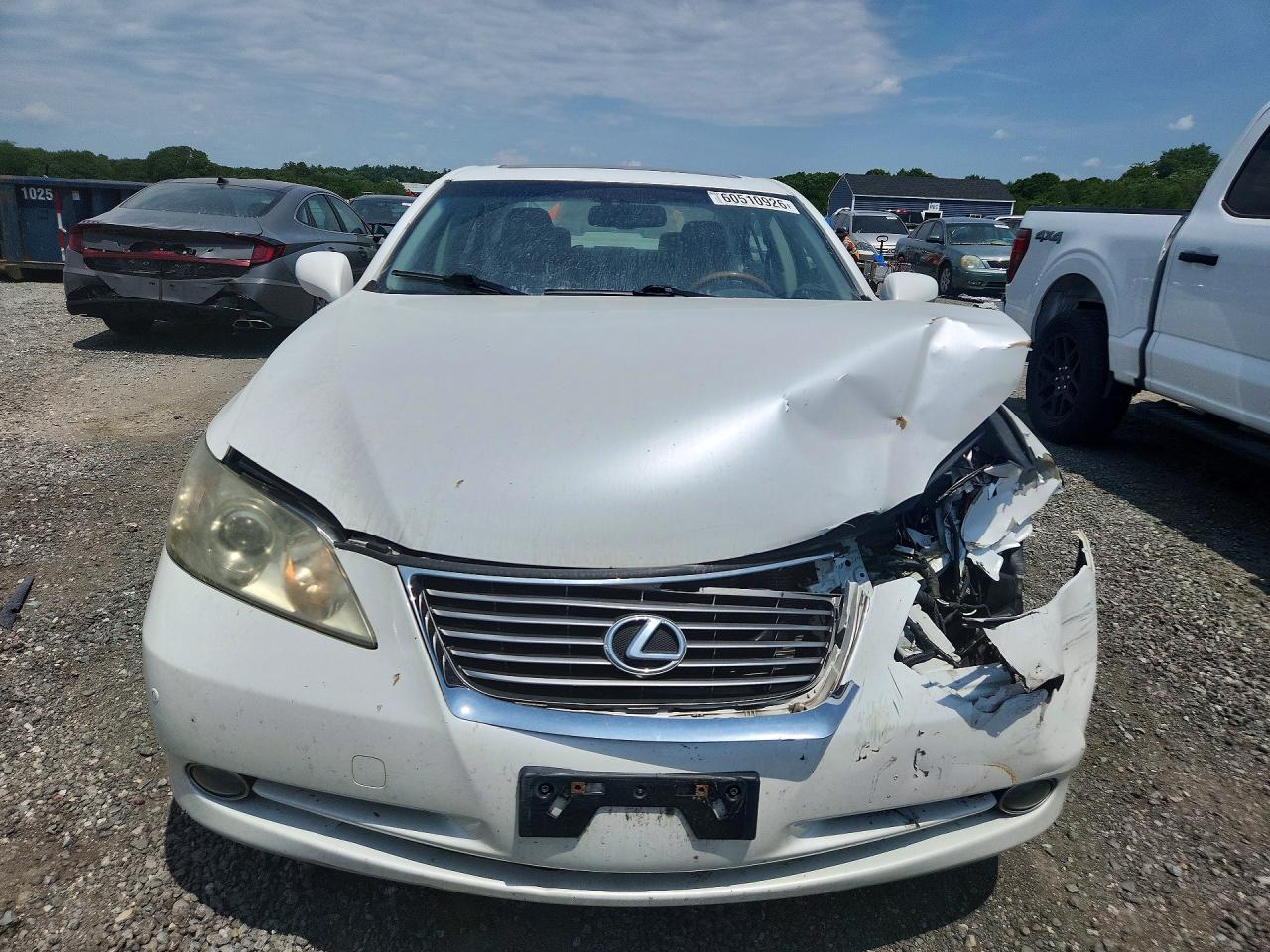 2008 Lexus Es 350 White vin: JTHBJ46G982224481