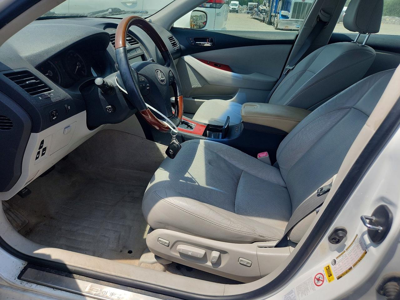 2008 Lexus Es 350 White vin: JTHBJ46G982224481