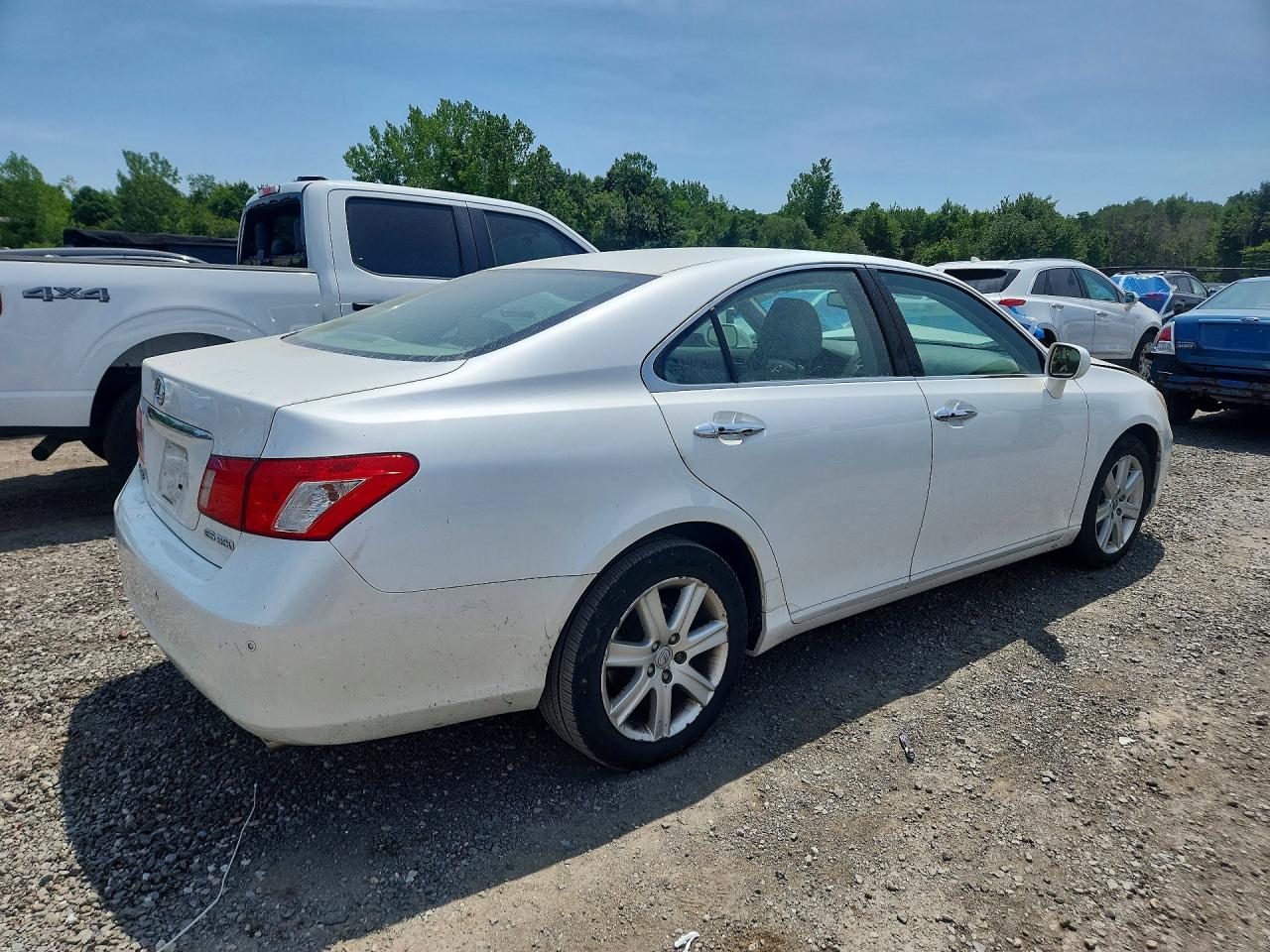 2008 Lexus Es 350 White vin: JTHBJ46G982224481
