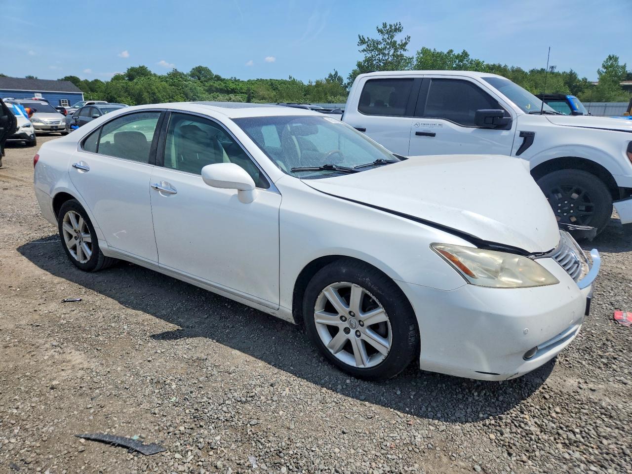 2008 Lexus Es 350 White vin: JTHBJ46G982224481