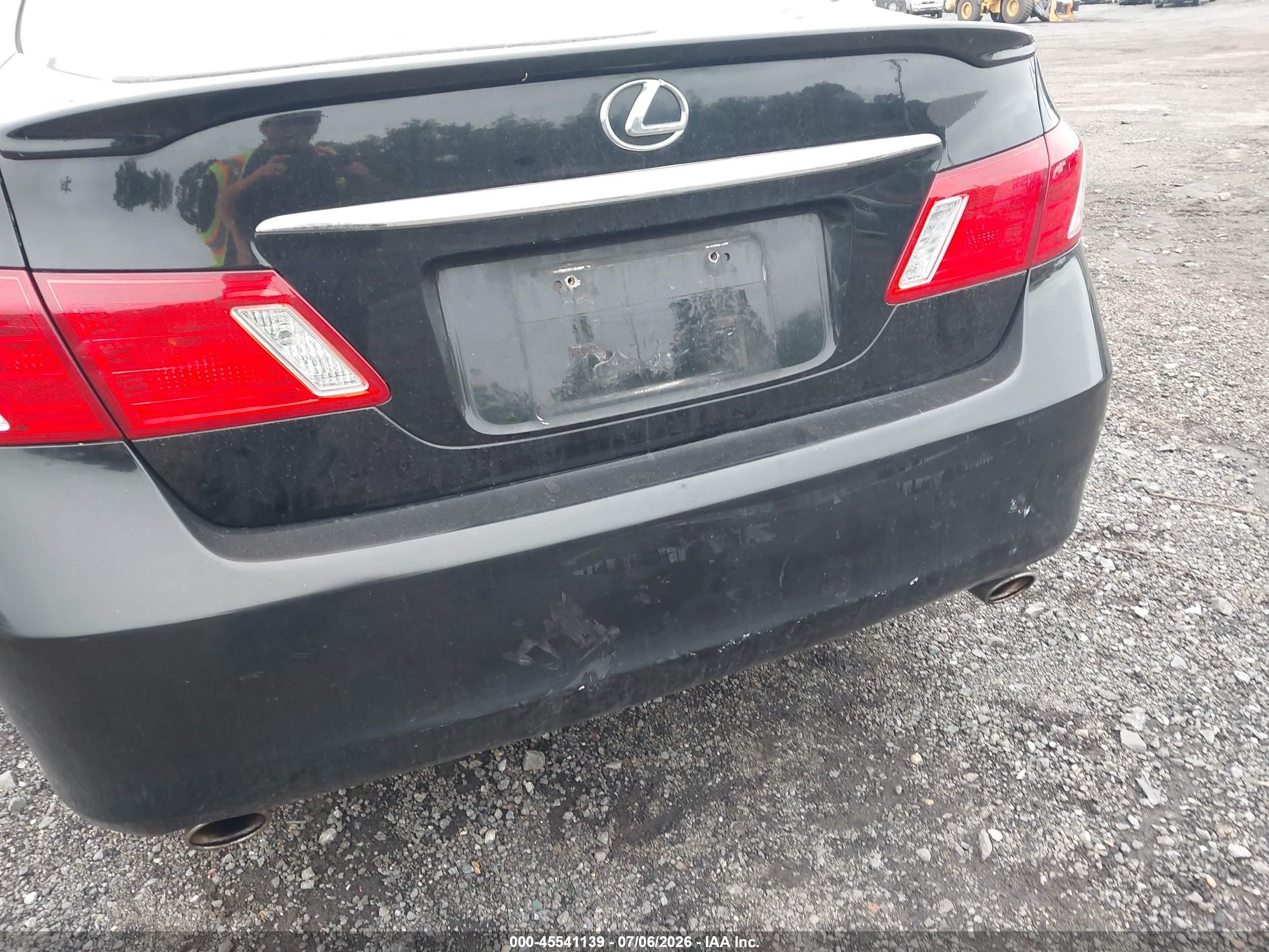 2008 Lexus Es 350   Черный vin: JTHBJ46G982225016