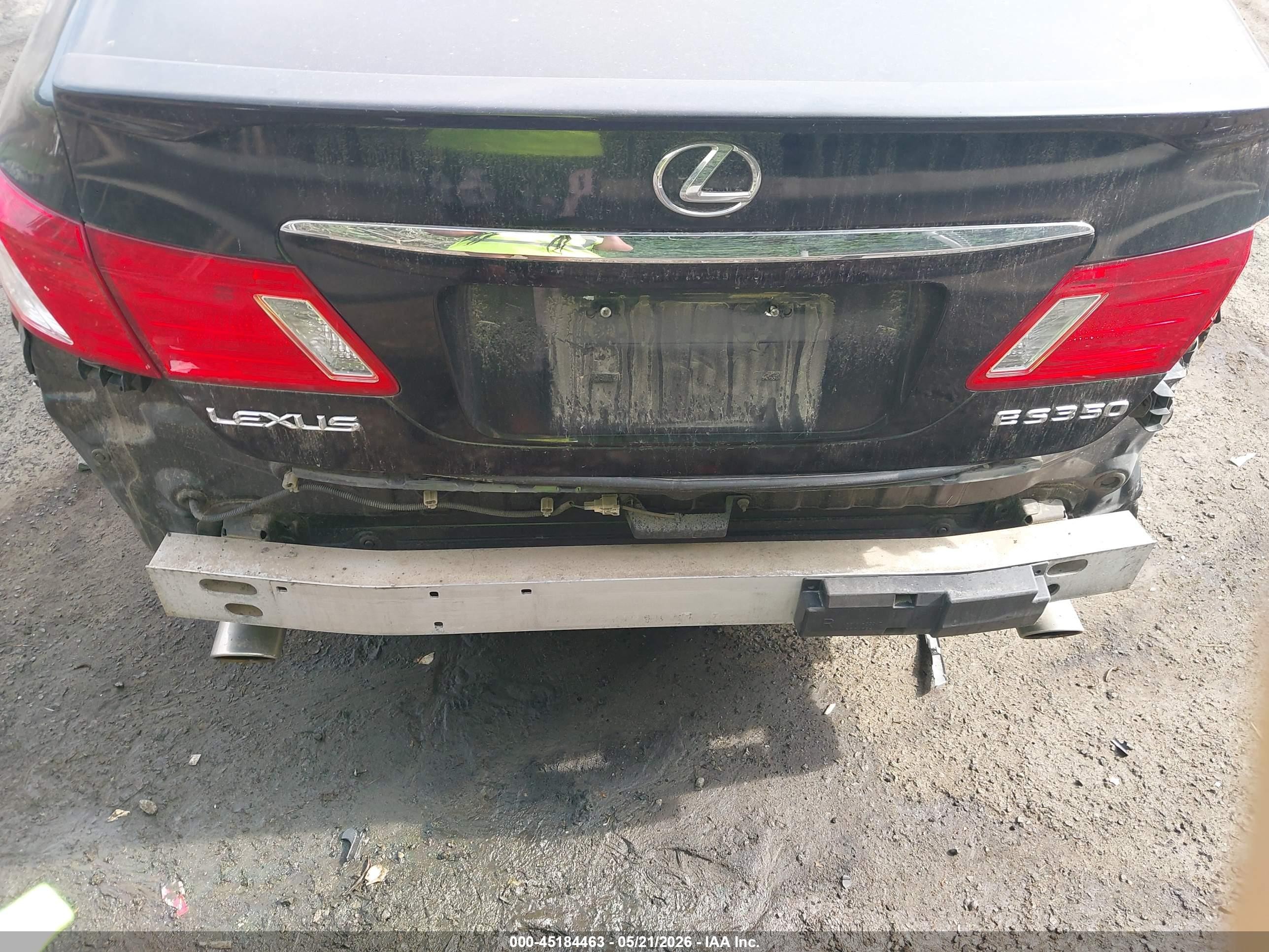 2008 Lexus Es 350   Black vin: JTHBJ46G982225386