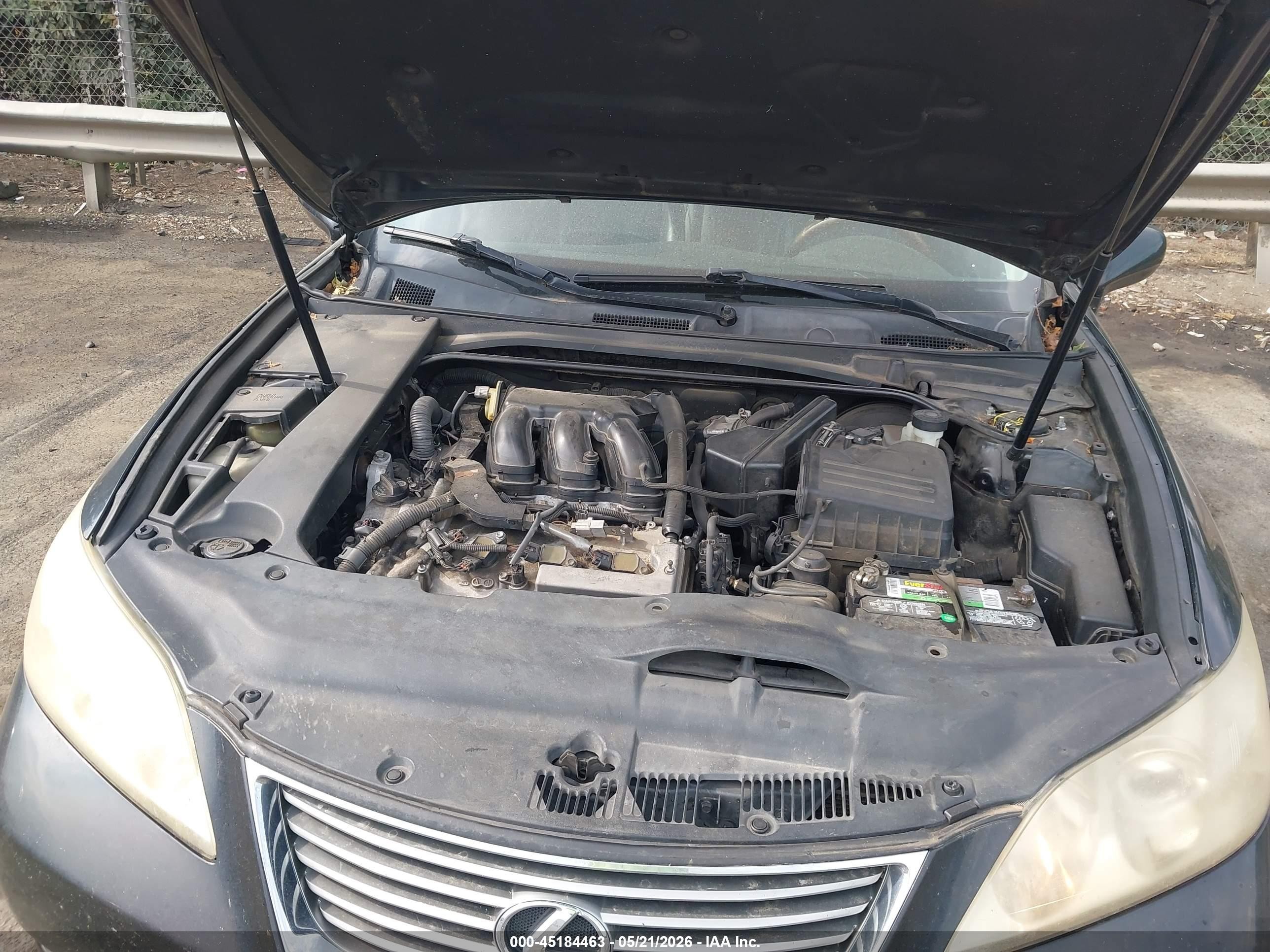 2008 Lexus Es 350   Black vin: JTHBJ46G982225386
