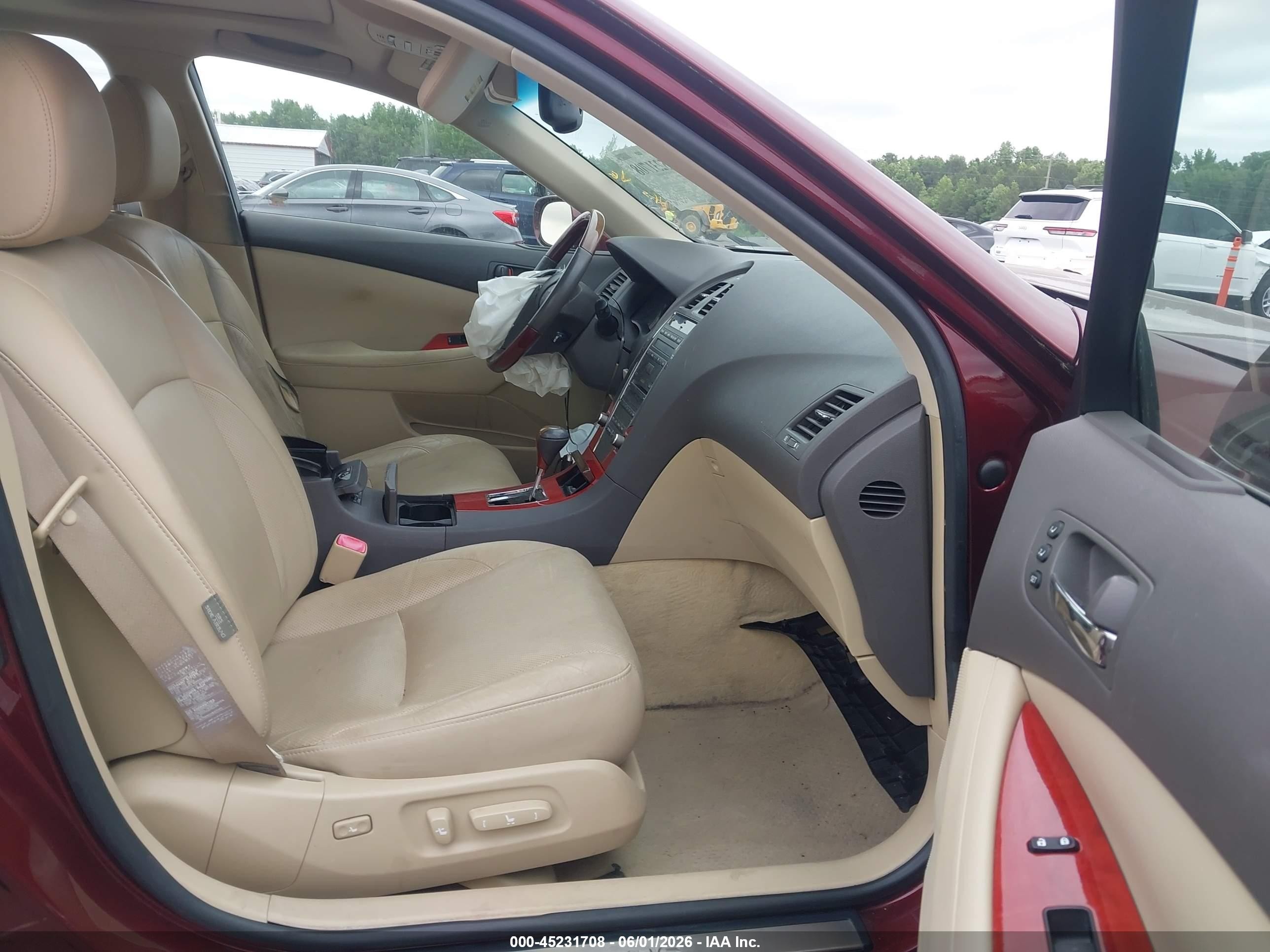 2008 Lexus Es 350   Maroon vin: JTHBJ46G982237425