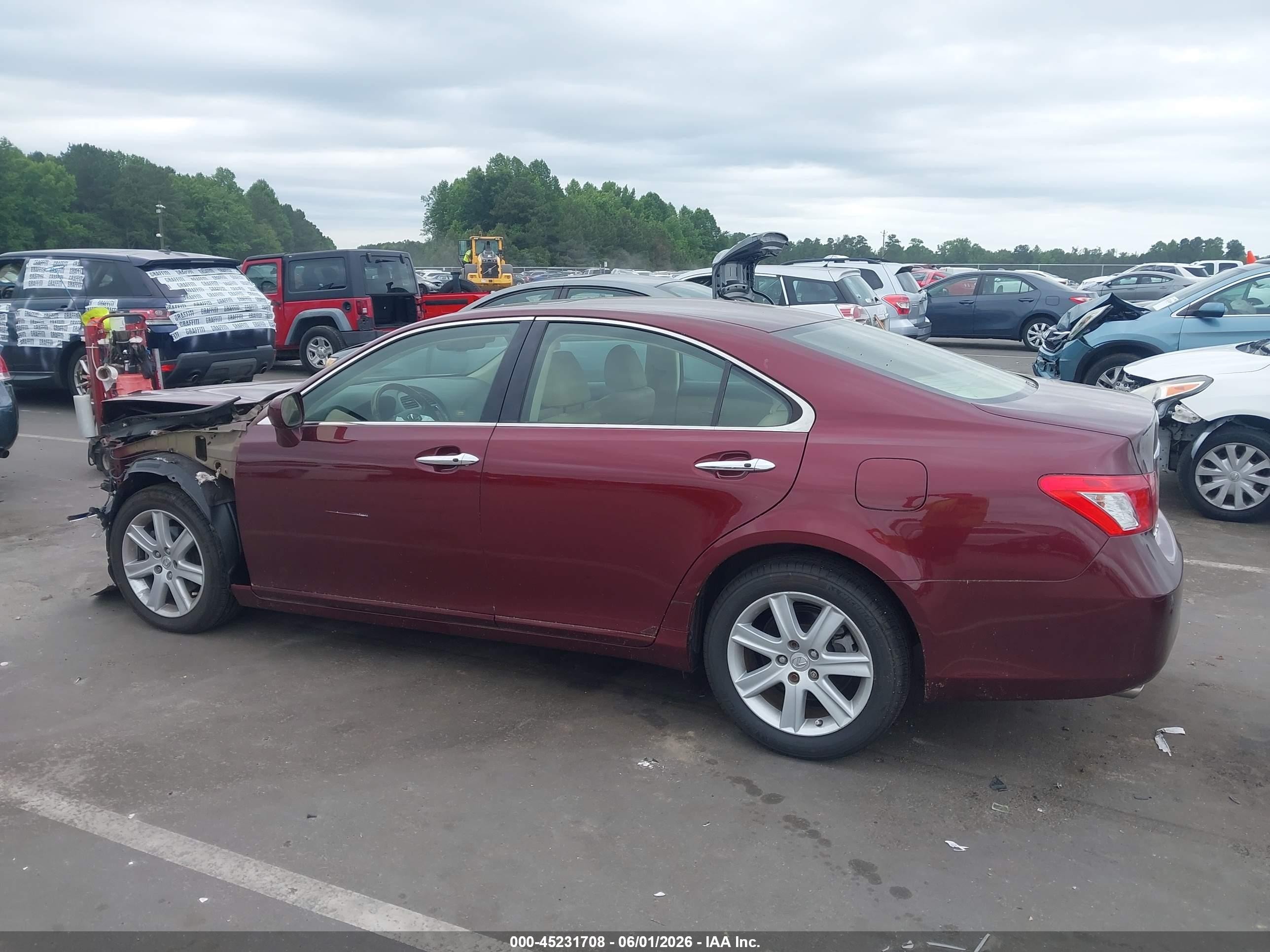 2008 Lexus Es 350   Maroon vin: JTHBJ46G982237425