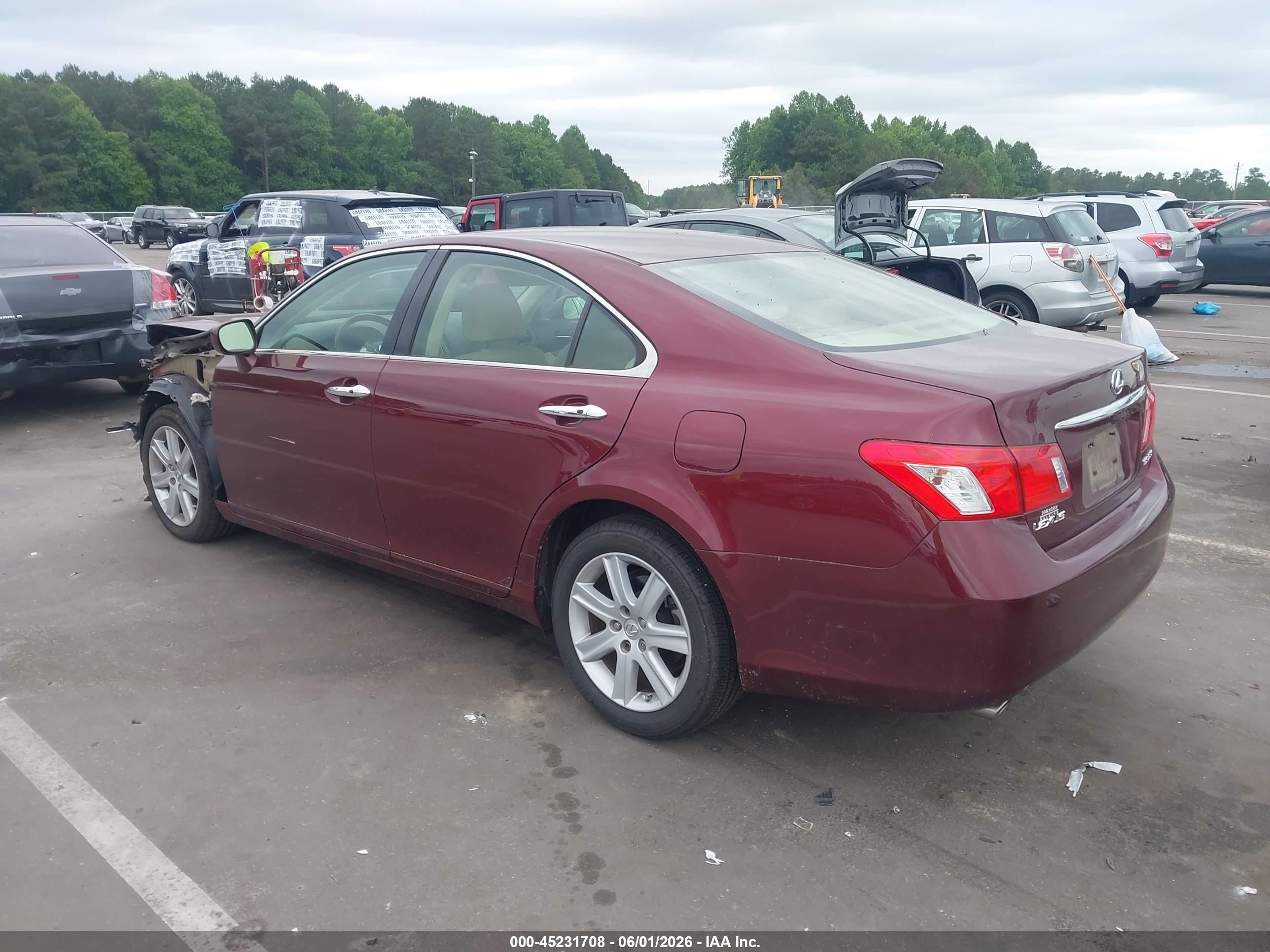 2008 Lexus Es 350   Maroon vin: JTHBJ46G982237425