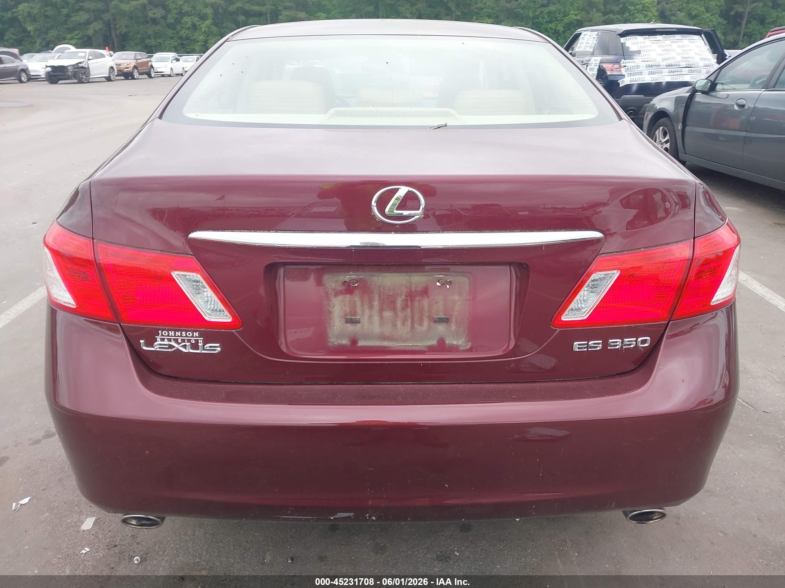 2008 Lexus Es 350   Maroon vin: JTHBJ46G982237425