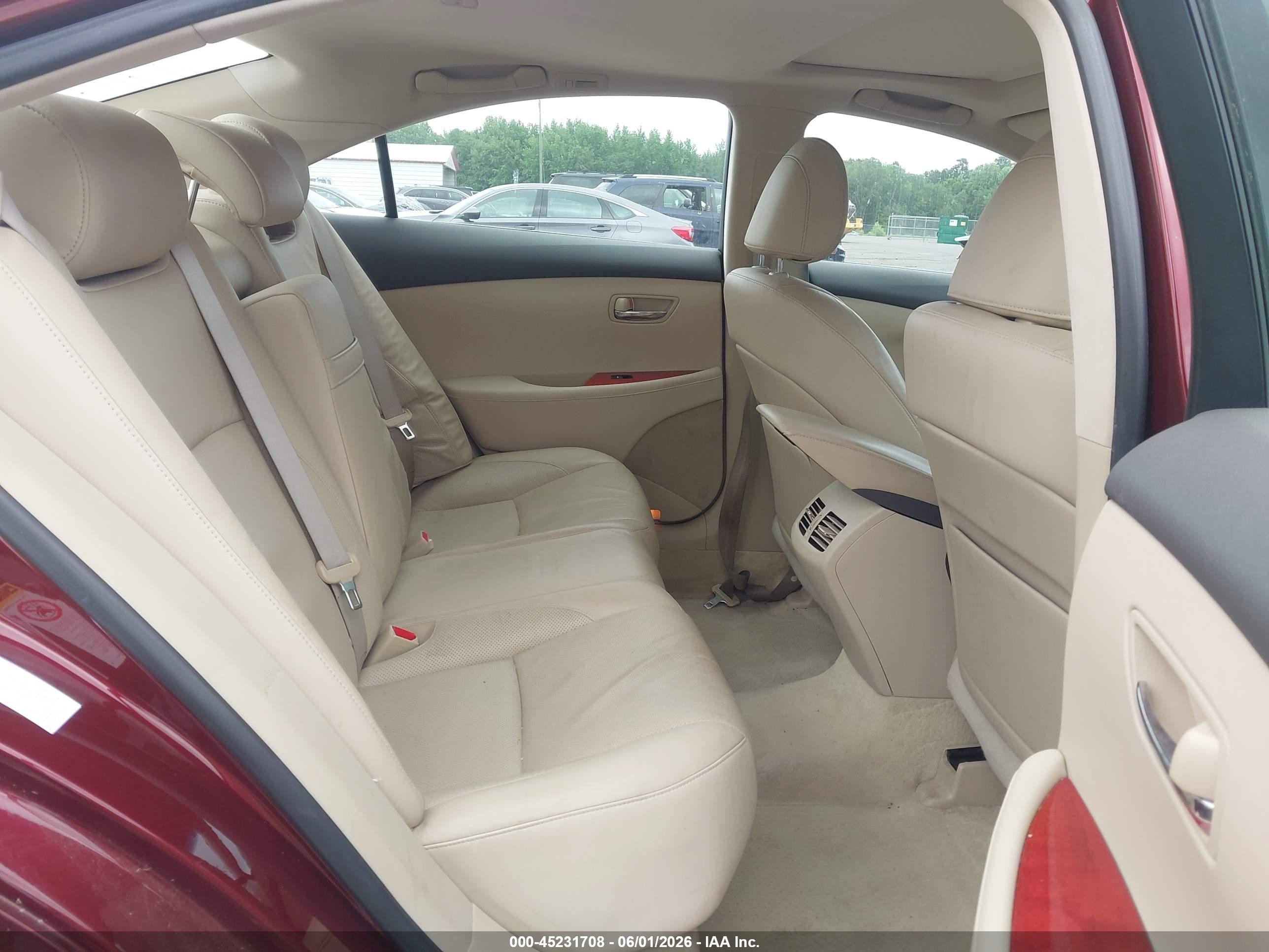 2008 Lexus Es 350   Maroon vin: JTHBJ46G982237425