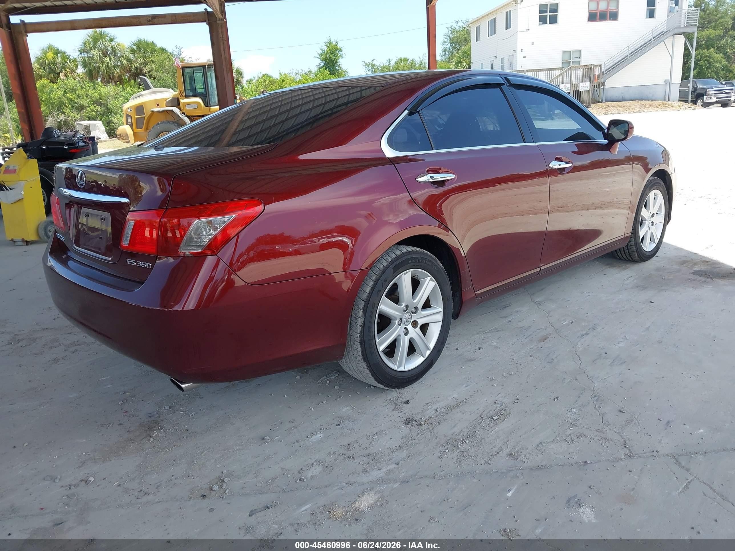 2008 Lexus Es 350   Красный vin: JTHBJ46G982241670