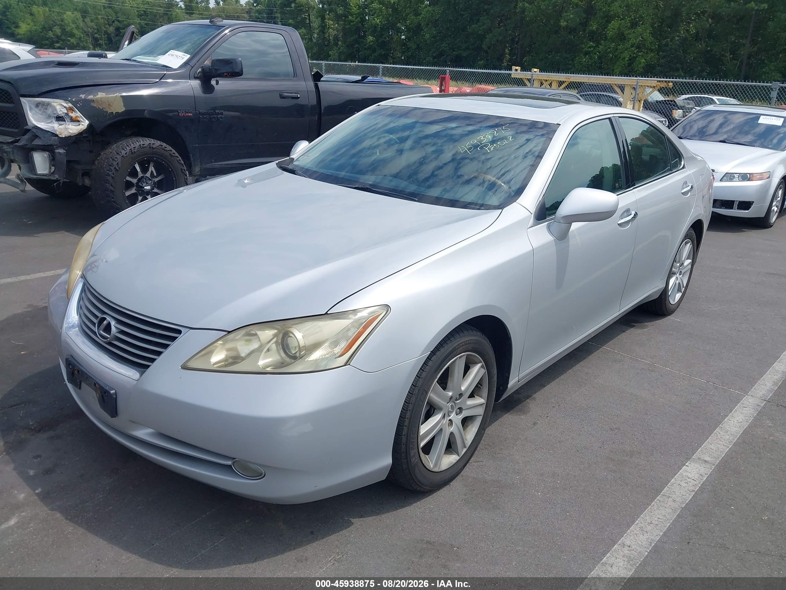 2008 Lexus Es 350   Silver vin: JTHBJ46G982264219