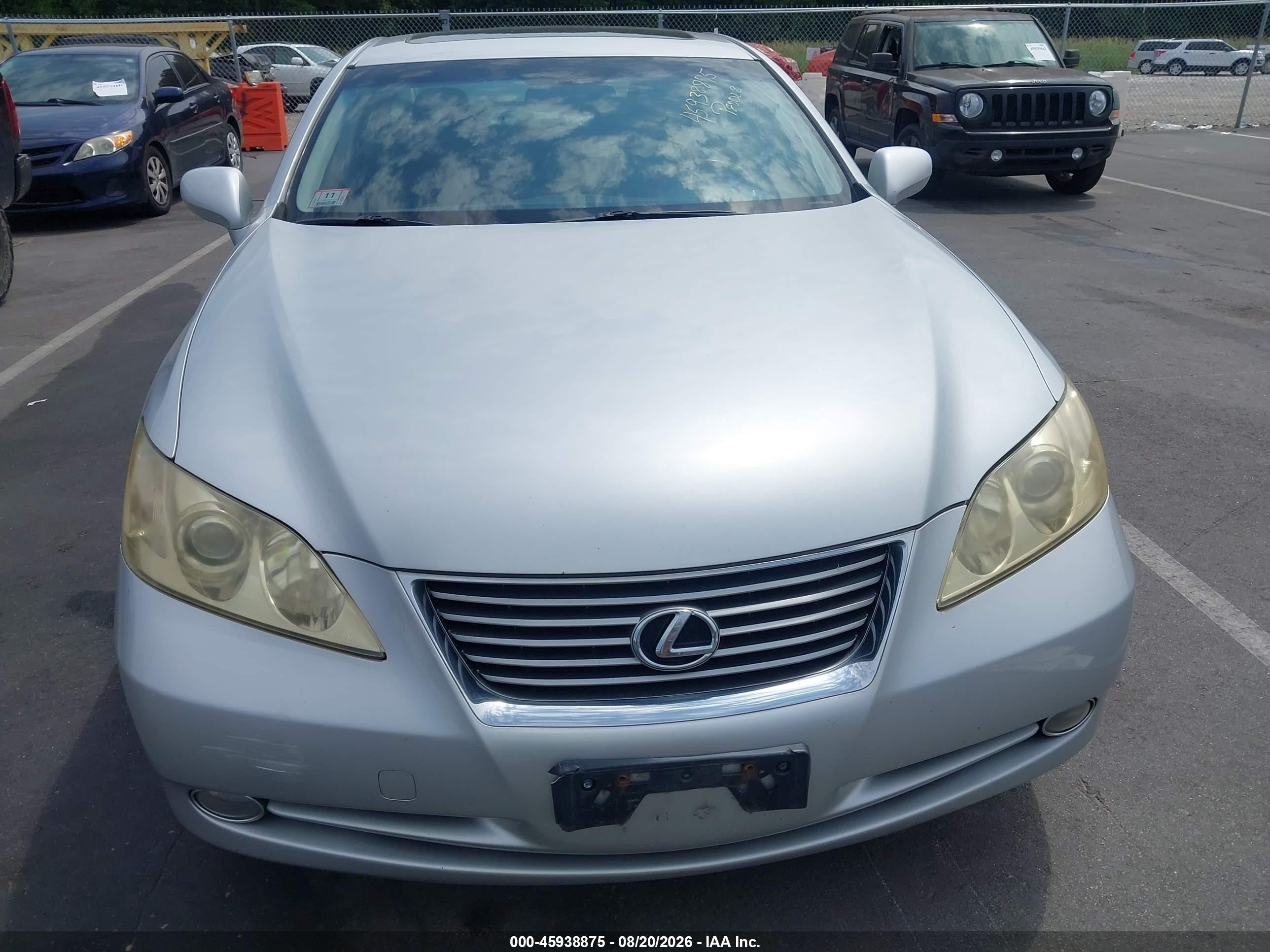 2008 Lexus Es 350   Silver vin: JTHBJ46G982264219