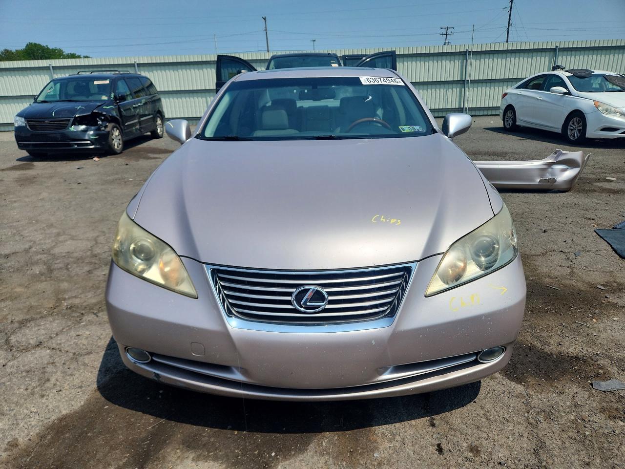 2008 Lexus Es 350 Silver vin: JTHBJ46G982272126