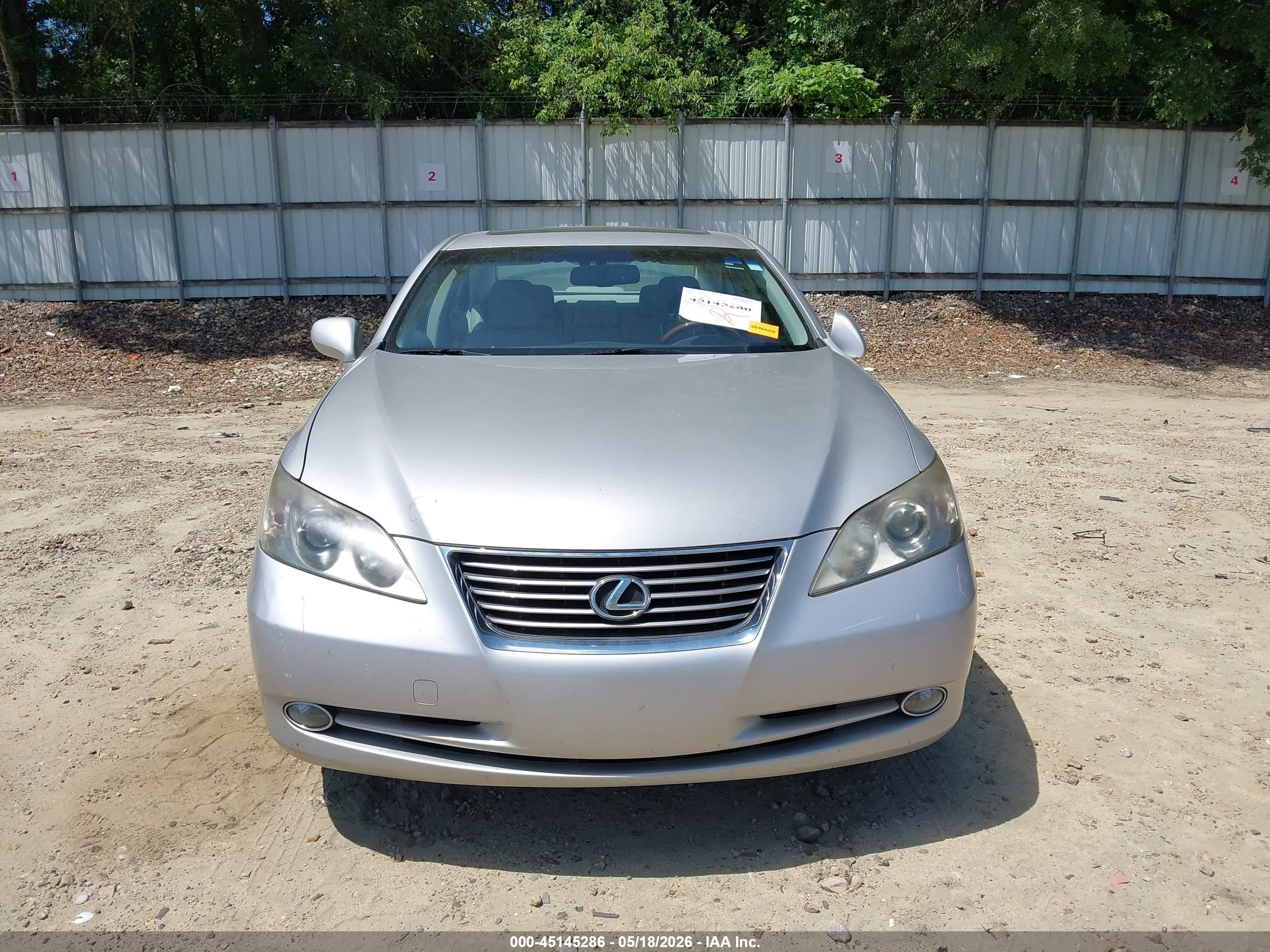 2009 Lexus Es 350   Silver vin: JTHBJ46G992276193