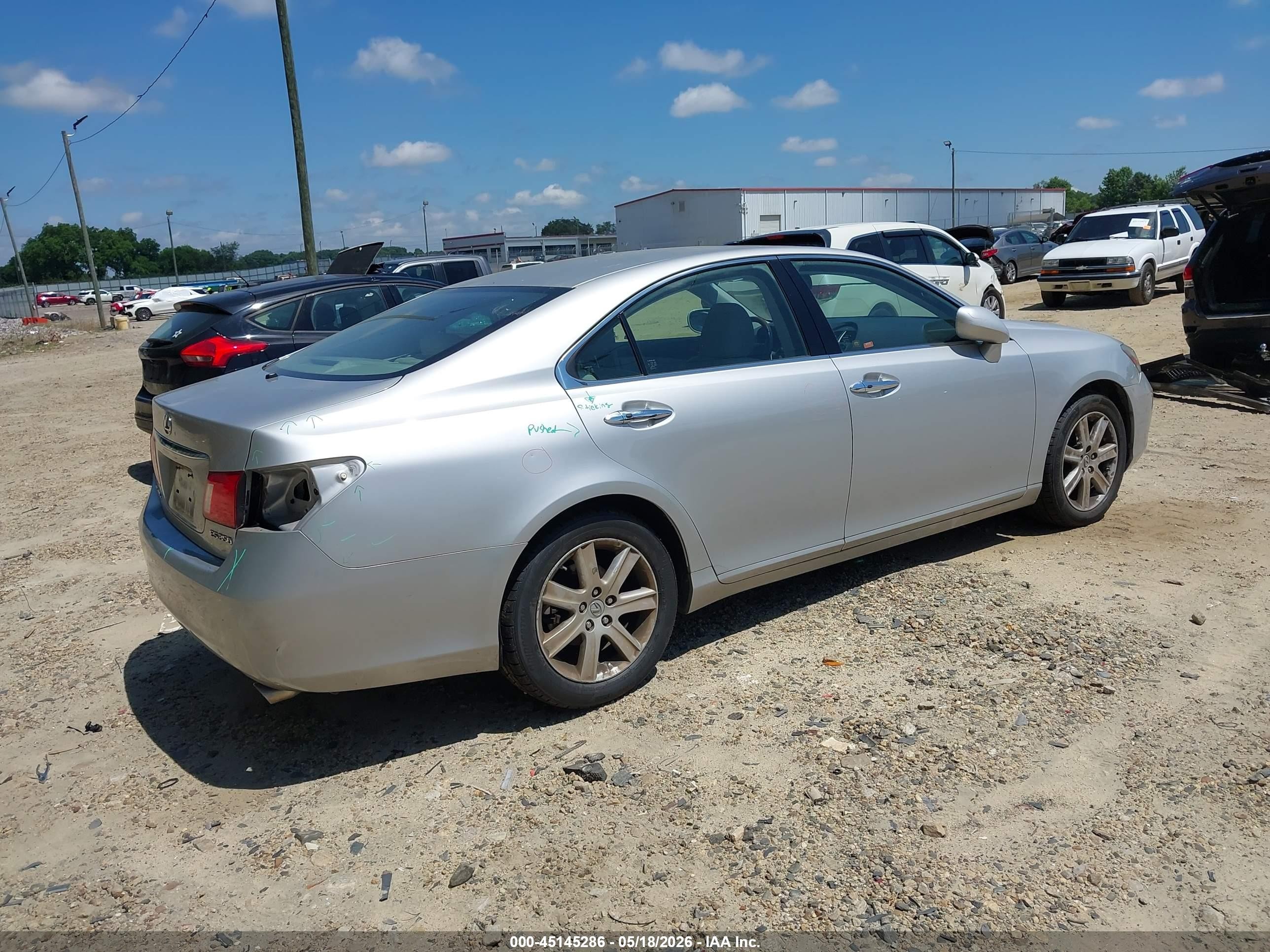 2009 Lexus Es 350   Silver vin: JTHBJ46G992276193