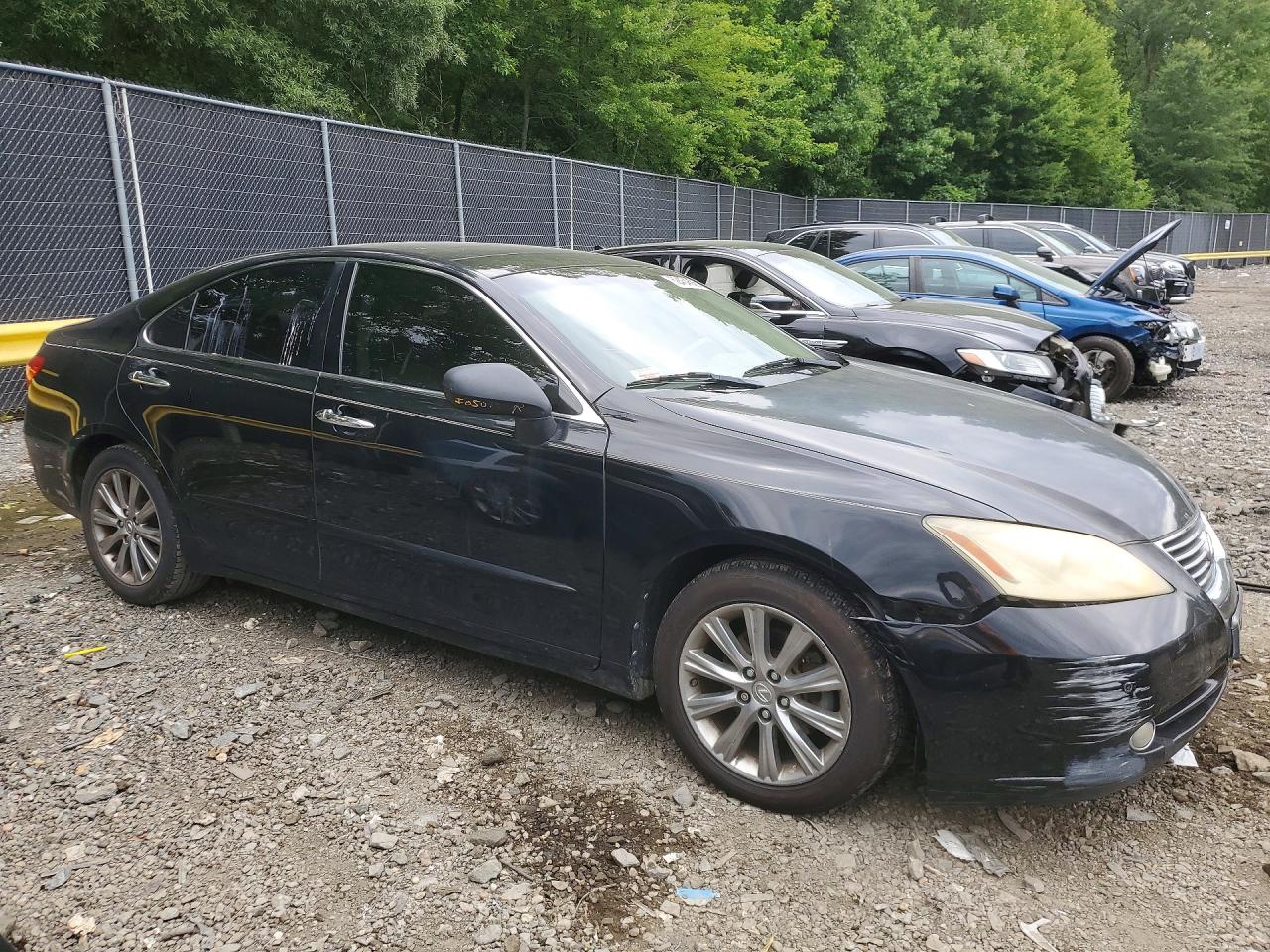 2009 Lexus Es 350 Black vin: JTHBJ46G992280325