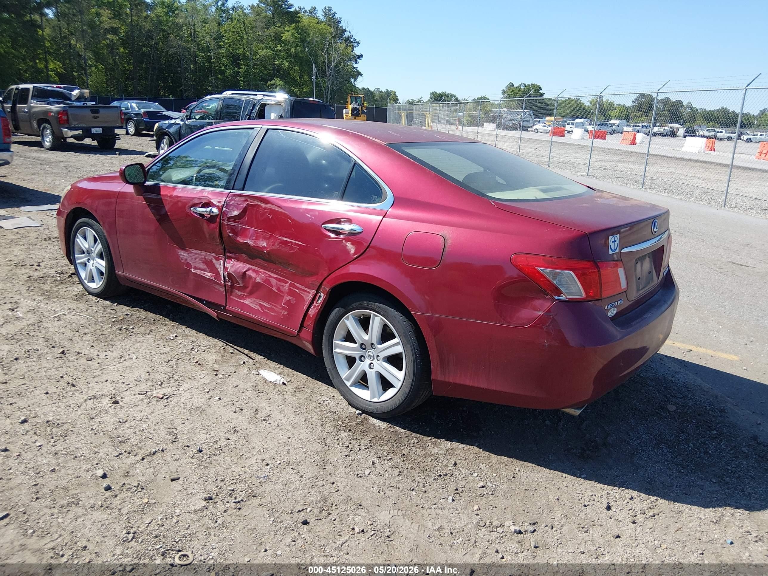 2009 Lexus Es 350   Red vin: JTHBJ46G992284066