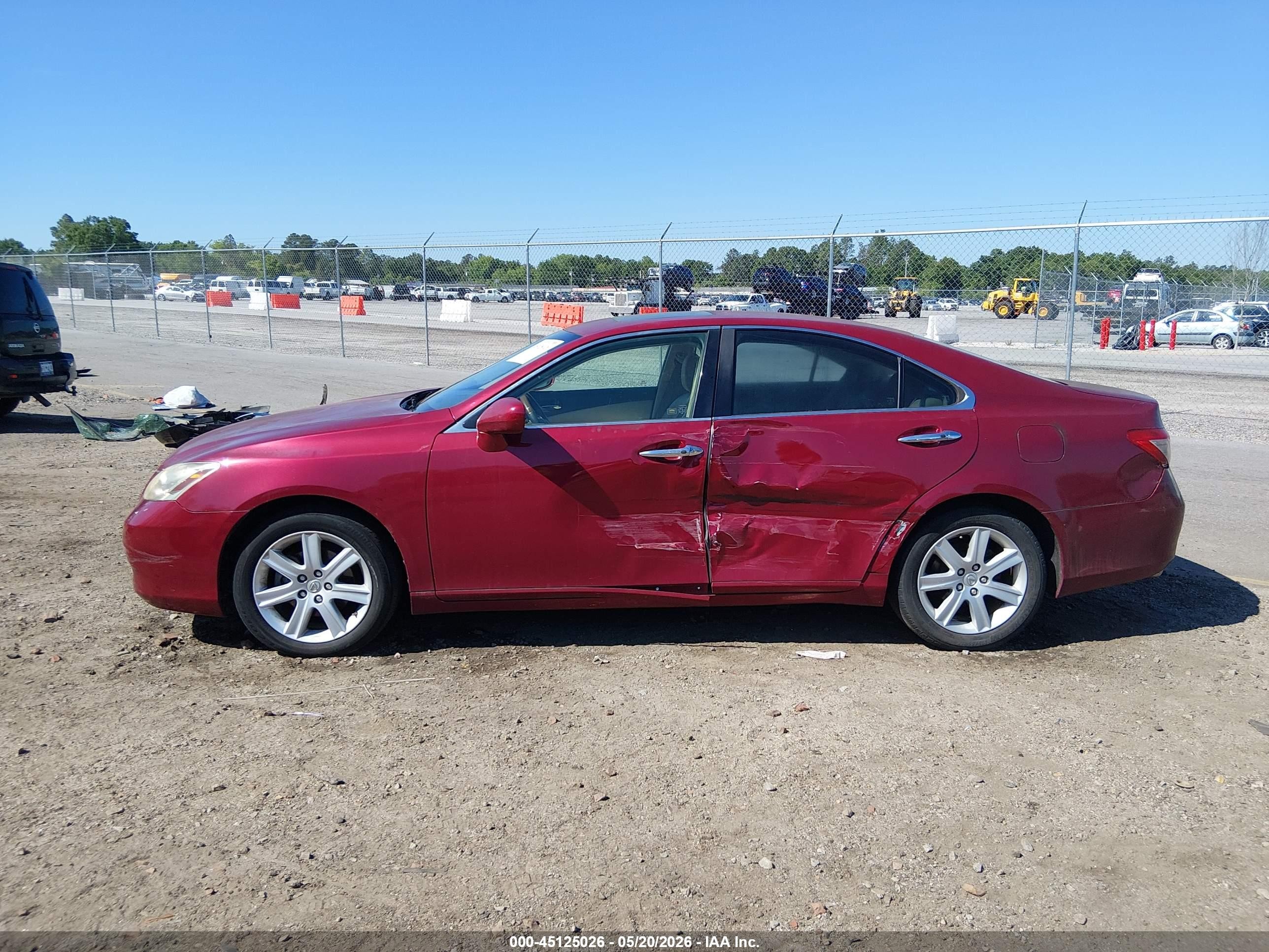 2009 Lexus Es 350   Red vin: JTHBJ46G992284066