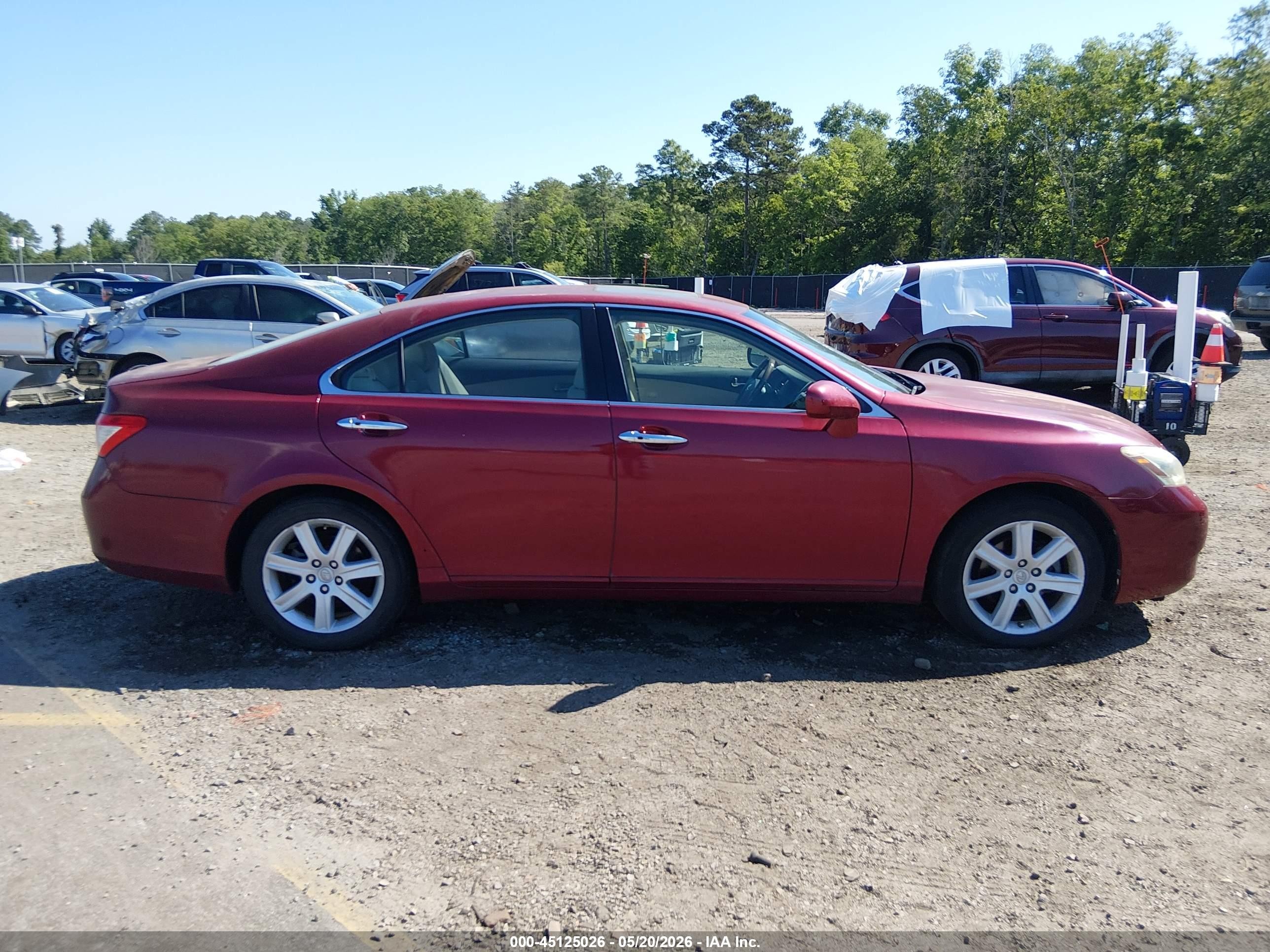 2009 Lexus Es 350   Red vin: JTHBJ46G992284066