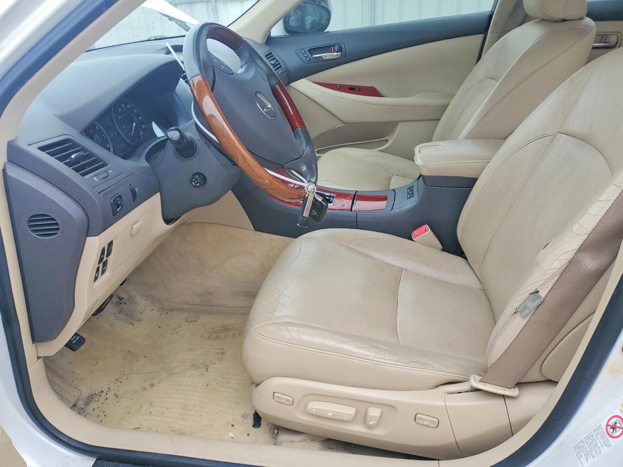 2009 Lexus Es 350 White vin: JTHBJ46G992287405
