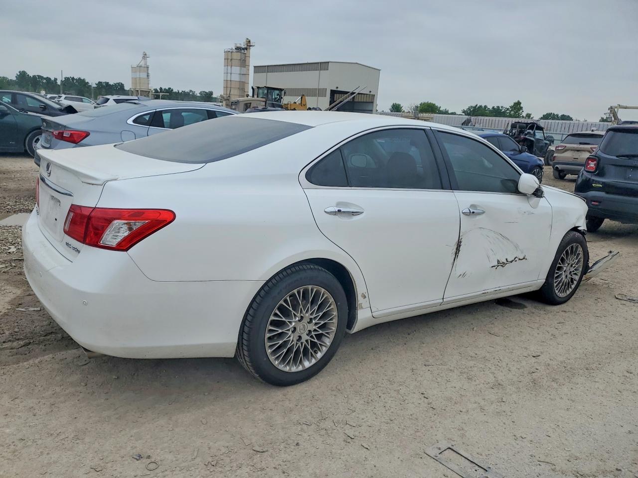 2009 Lexus Es 350 White vin: JTHBJ46G992287405