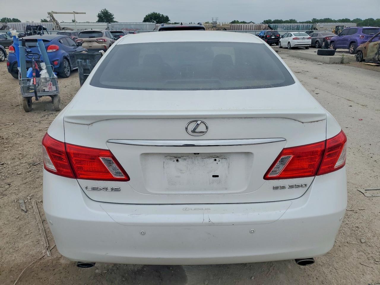 2009 Lexus Es 350 White vin: JTHBJ46G992287405