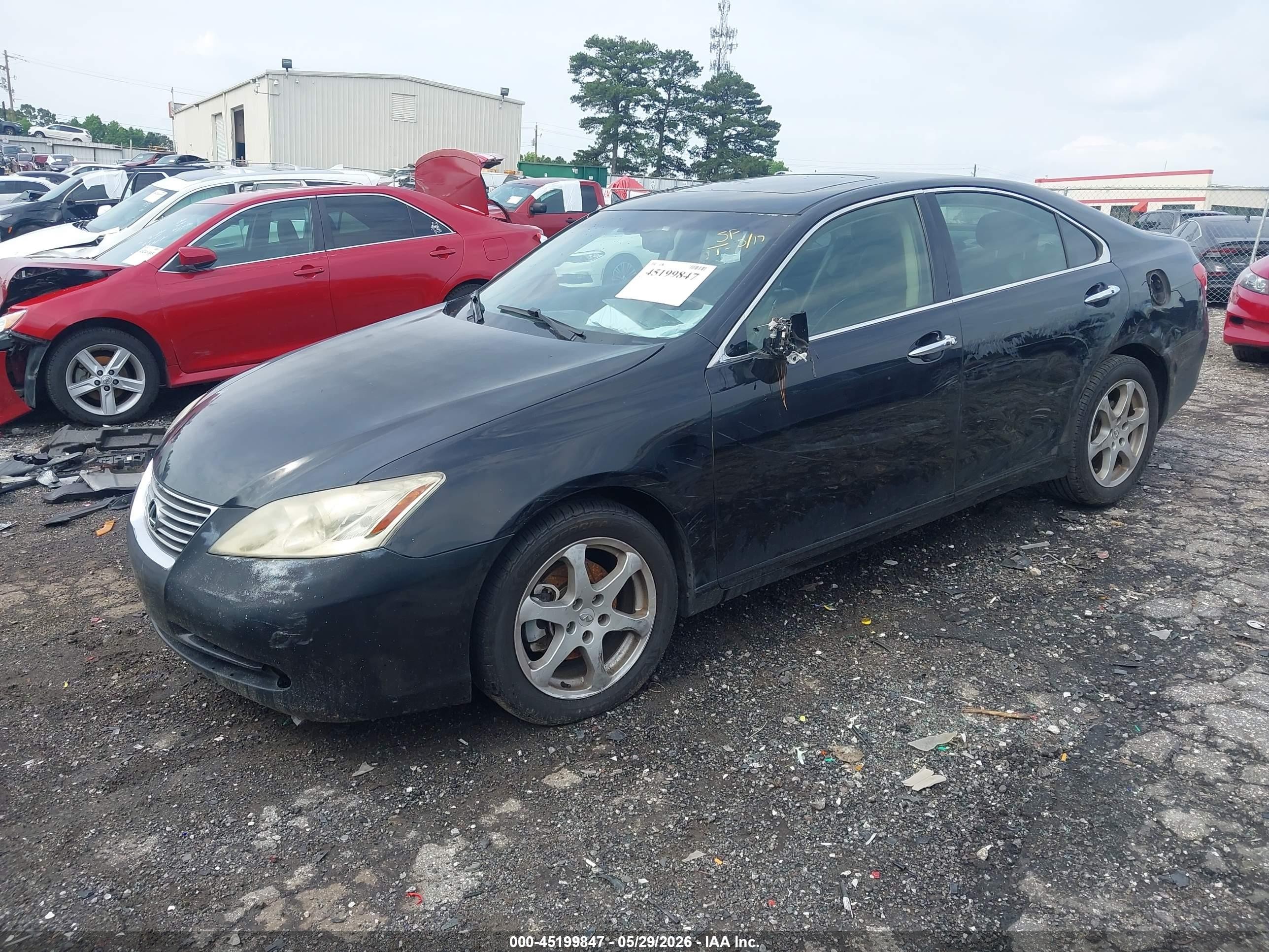 2009 Lexus Es 350 Black vin: JTHBJ46G992298744