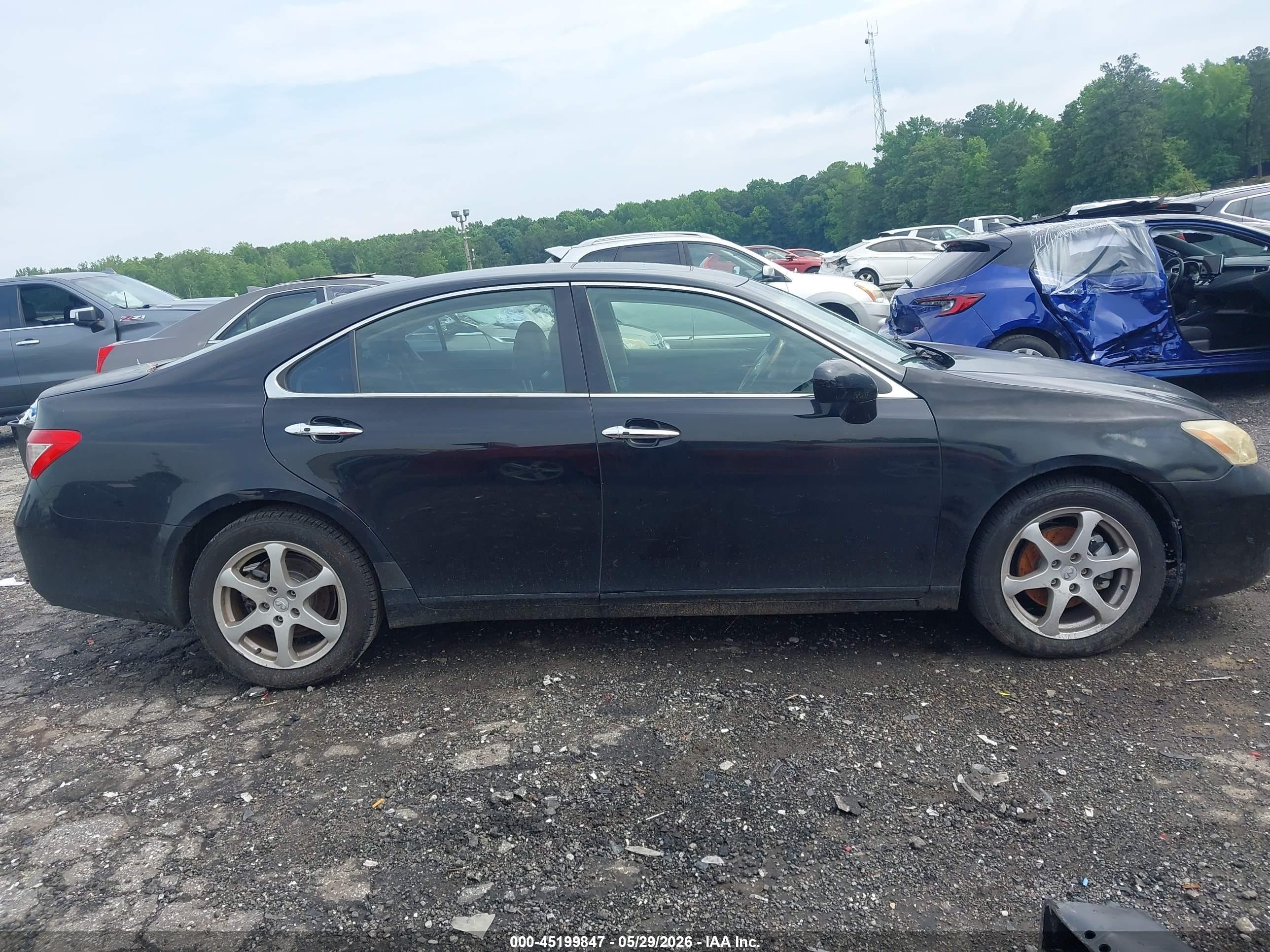 2009 Lexus Es 350 Black vin: JTHBJ46G992298744