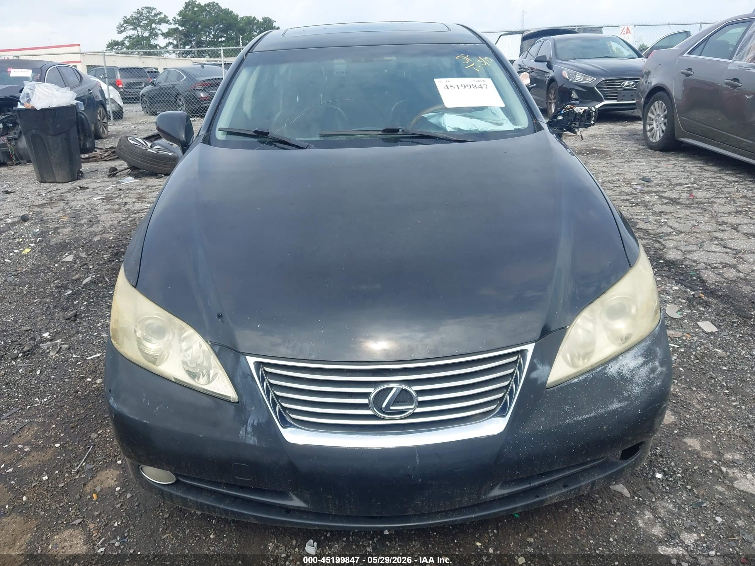 2009 Lexus Es 350 Black vin: JTHBJ46G992298744