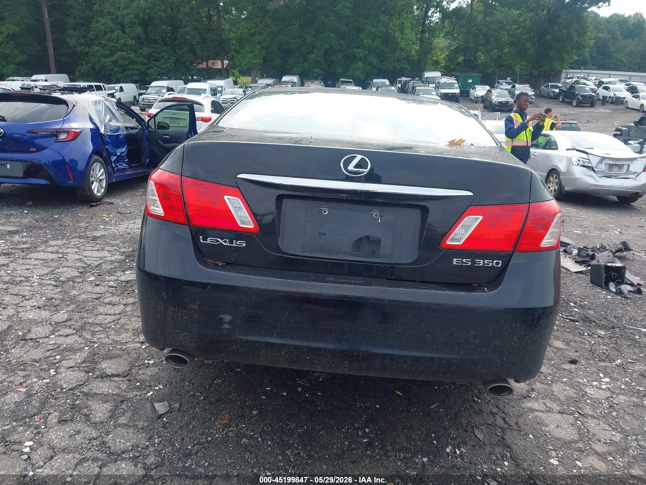 2009 Lexus Es 350 Black vin: JTHBJ46G992298744