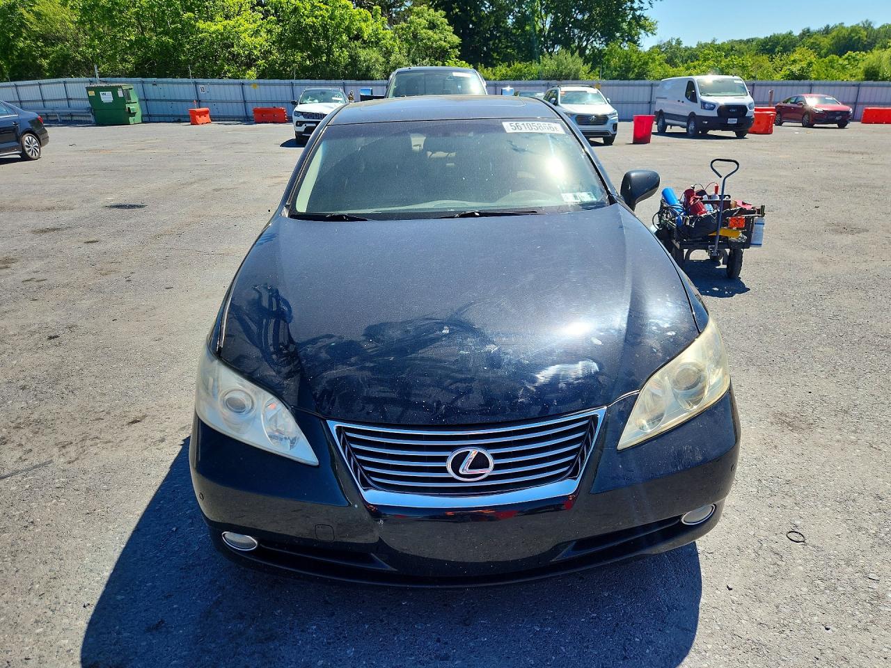 2009 Lexus Es 350 Black vin: JTHBJ46G992327045