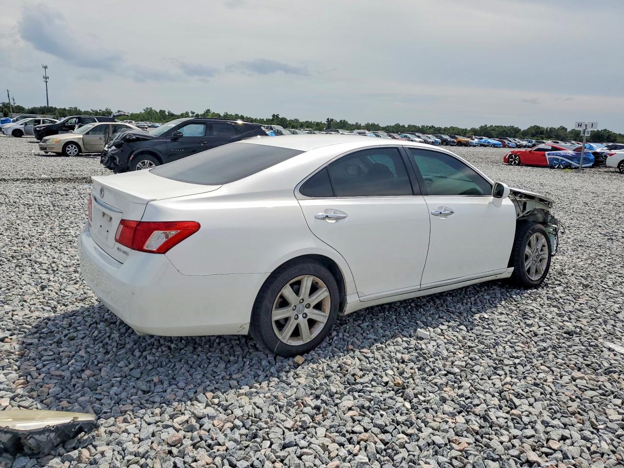 2009 Lexus Es 350 White vin: JTHBJ46G992333170
