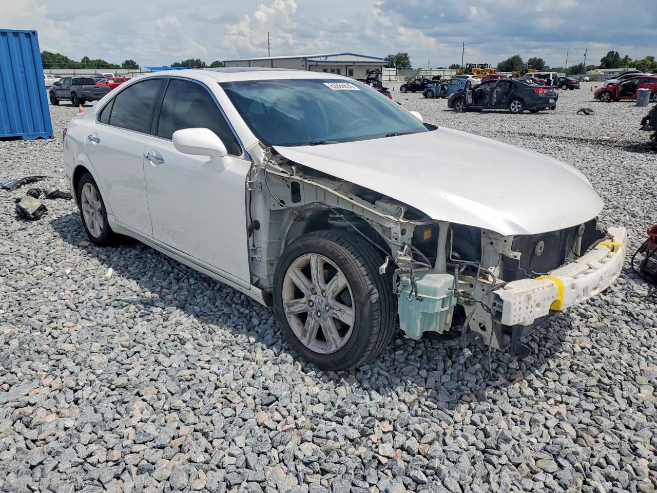 2009 Lexus Es 350 White vin: JTHBJ46G992333170