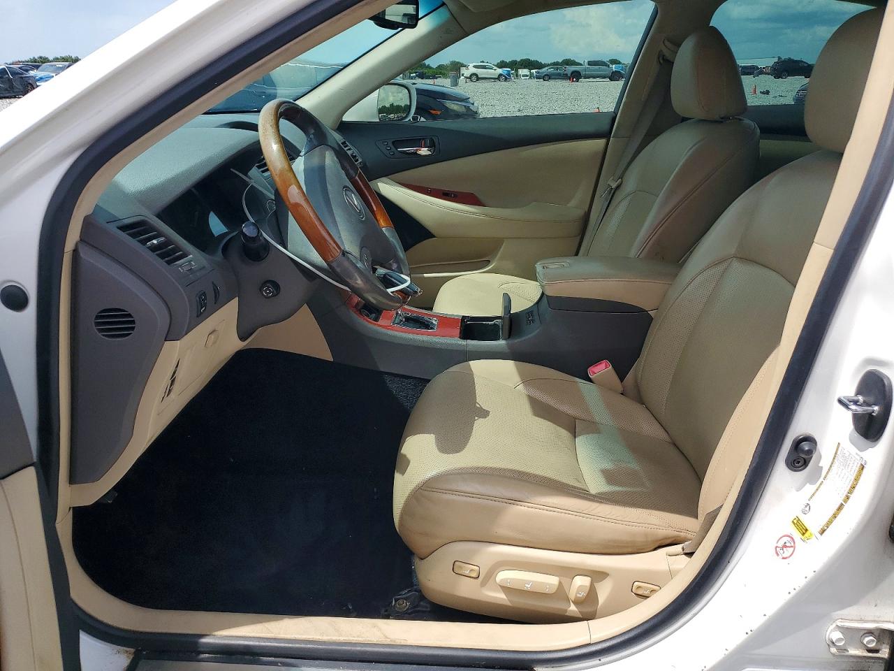 2009 Lexus Es 350 White vin: JTHBJ46G992333170