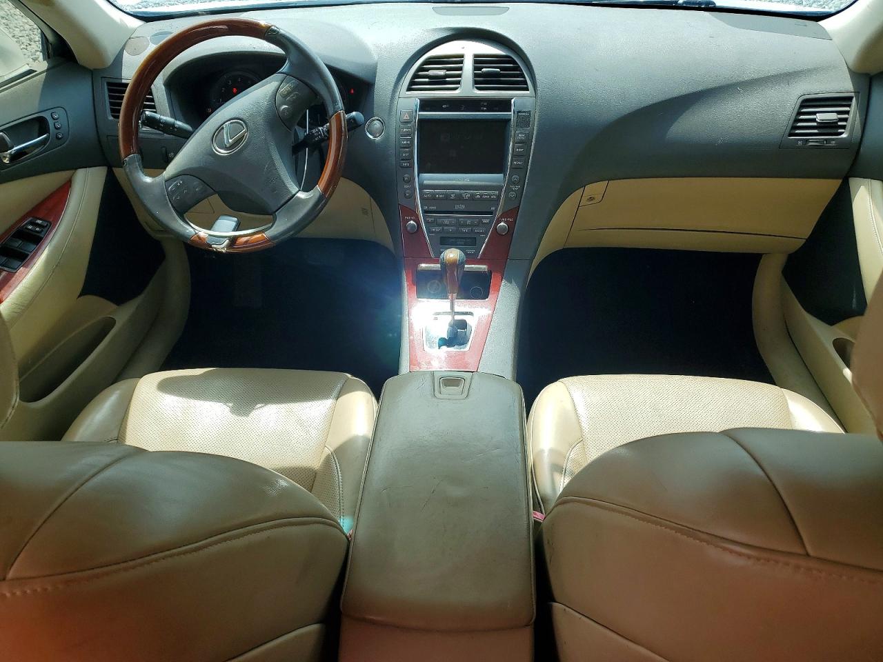 2009 Lexus Es 350 White vin: JTHBJ46G992333170
