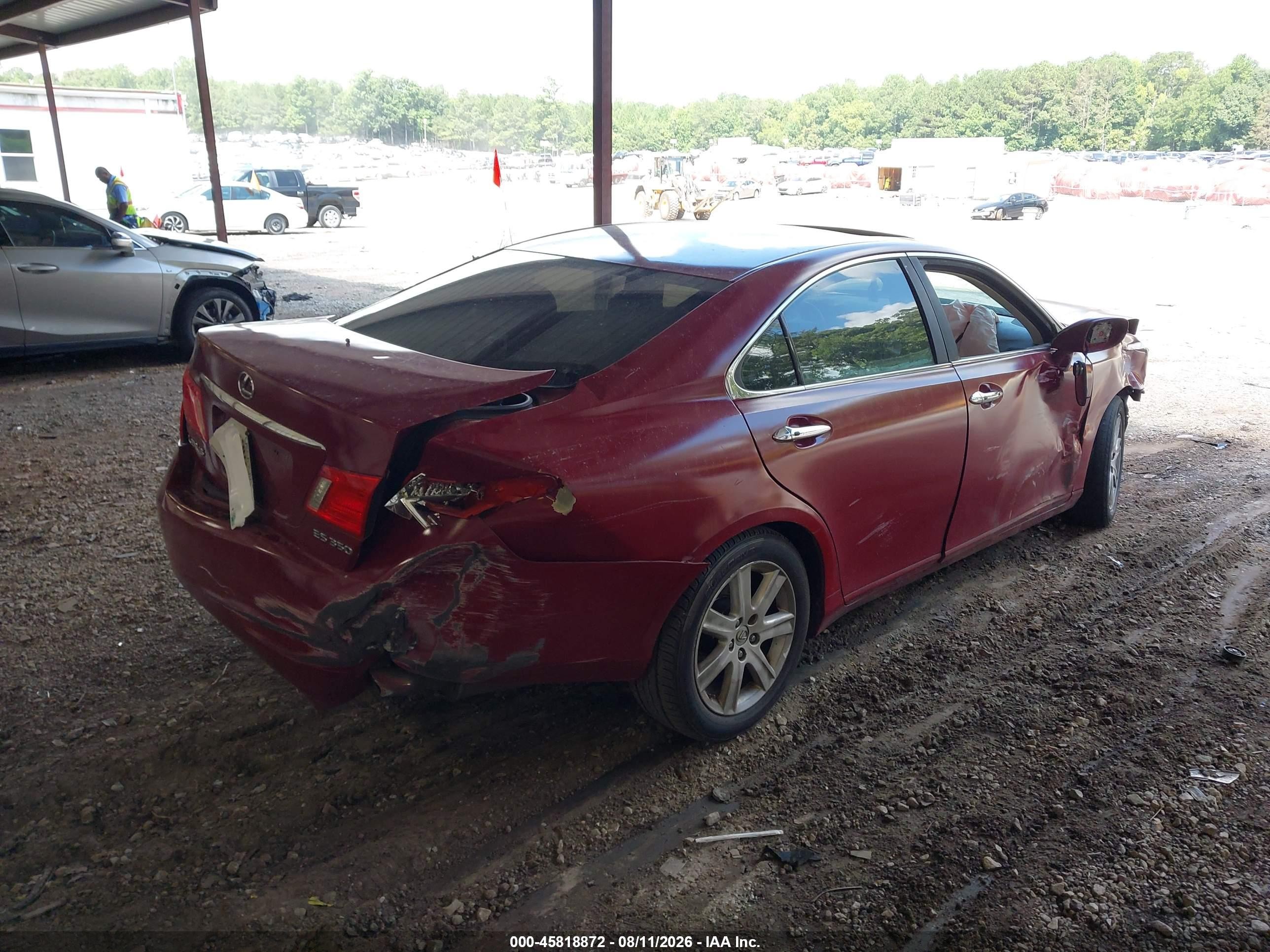 2009 Lexus Es 350 Красный vin: JTHBJ46G992336585