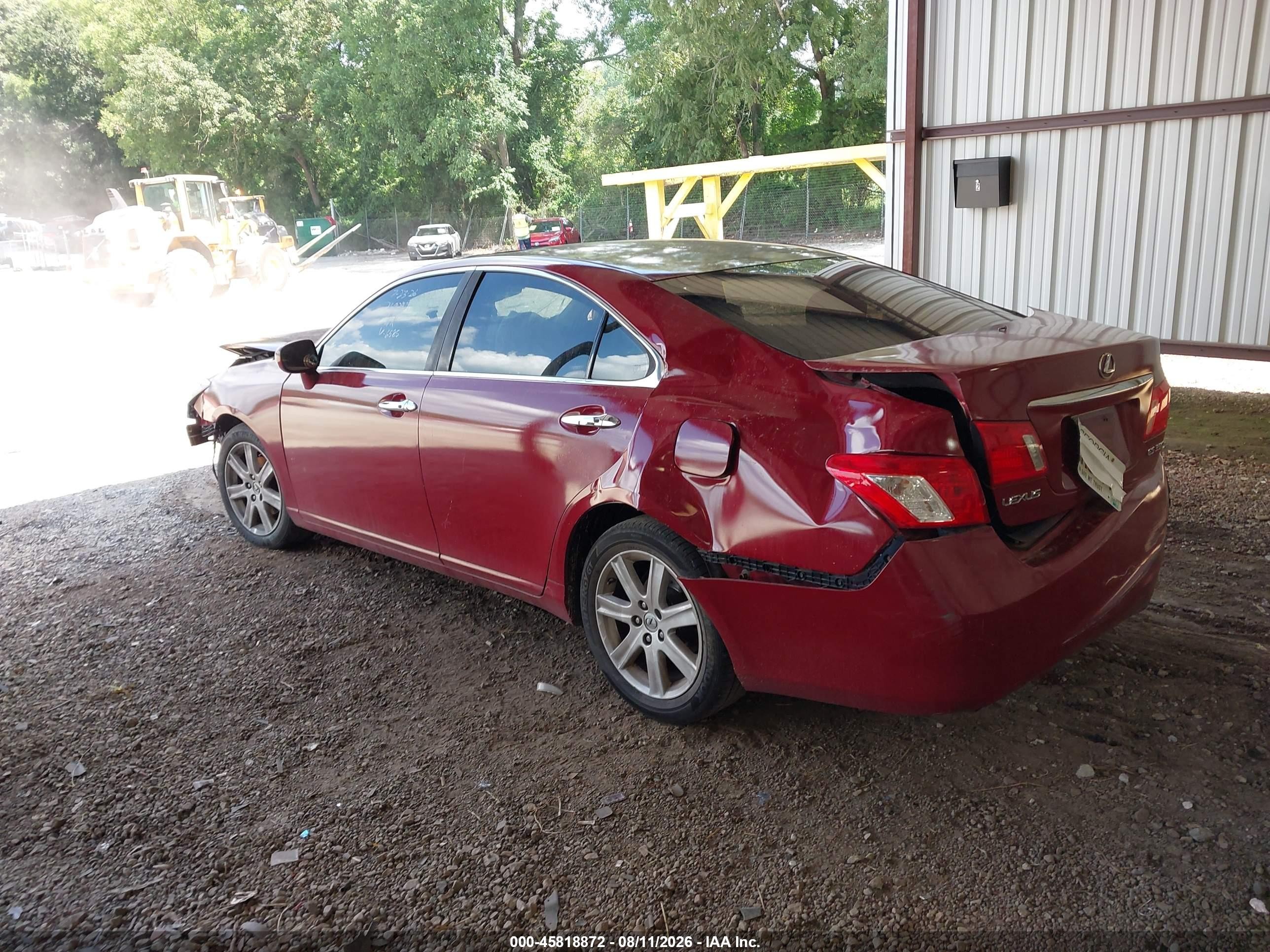 2009 Lexus Es 350 Красный vin: JTHBJ46G992336585